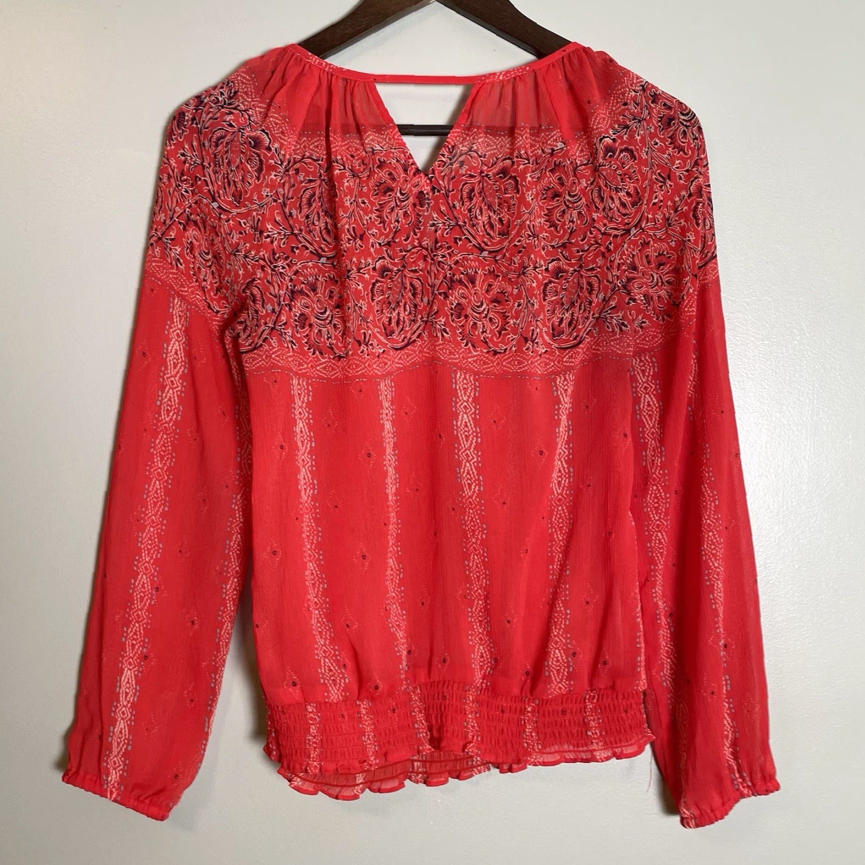 Lucky Brand **Lucky Brand Red Paisley Print Small Blouse** User: Lucky Brand Red Small Paisley Print Blouse Size S / US 4 / IT 40 - 4 Thumbnail