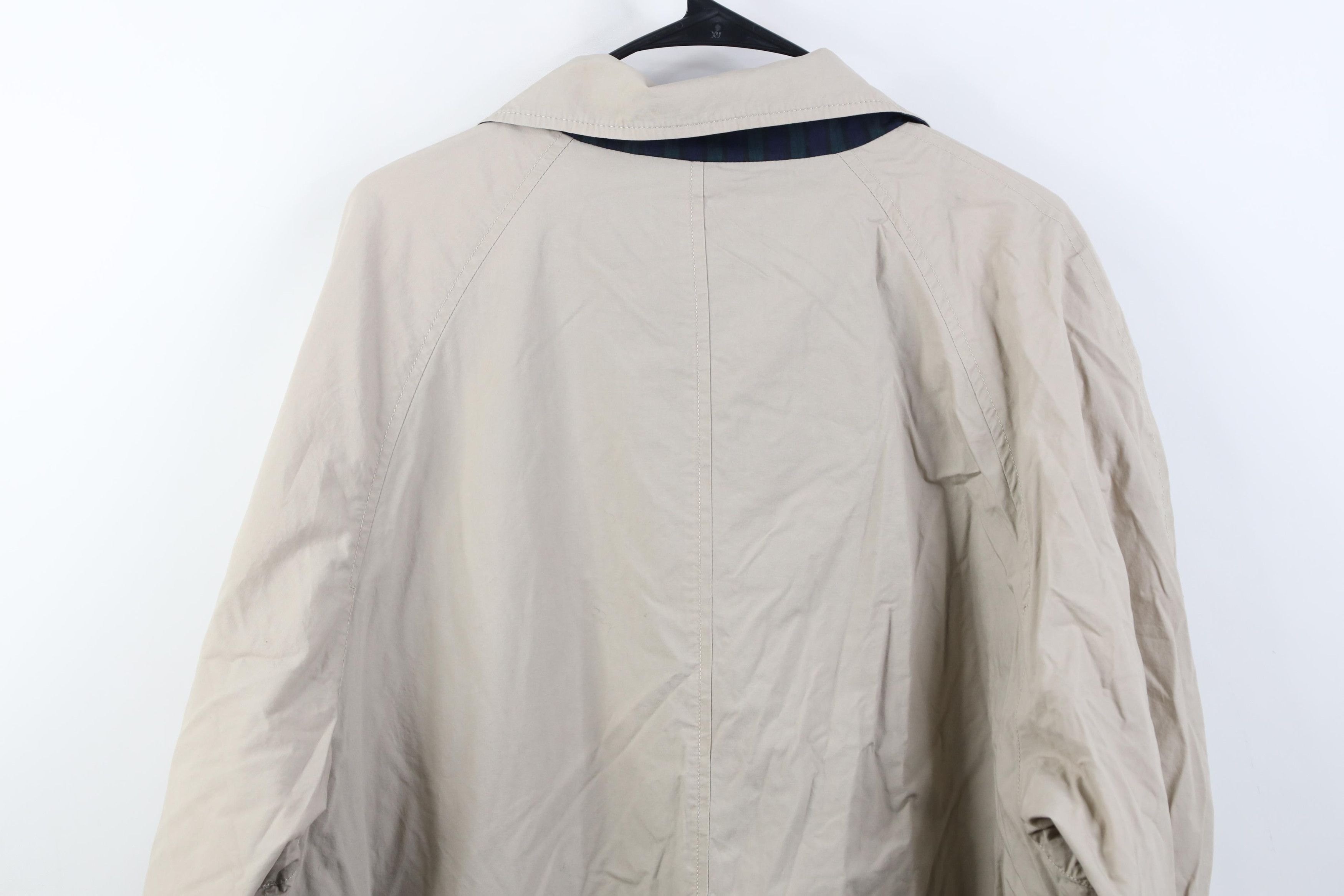 Tommy Hilfiger Vintage 90s Tommy Hilfiger Trench Coat Rain Jacket Beige Size US L / EU 52-54 / 3 - 19 Thumbnail