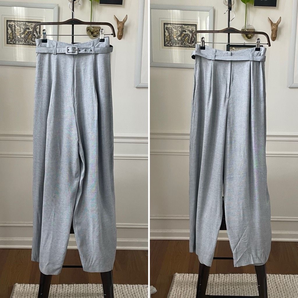 Vintage Vintage 90s Super High Rise Wide Leg Pants 26 XS Size 26" / US 2 / IT 38 - 1 Thumbnail