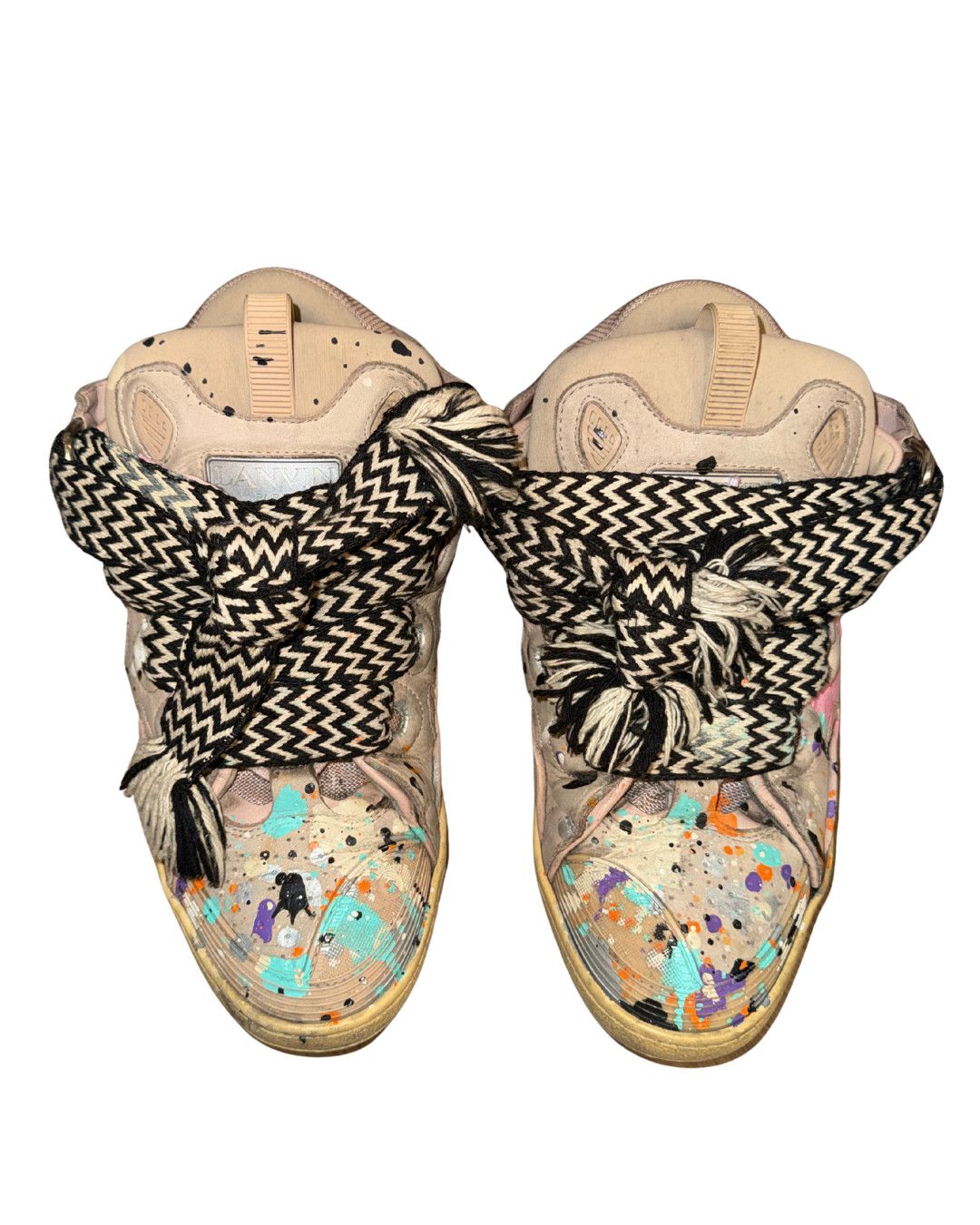 Lanvin Lanvin x Gallery Dept. Curb Light Sneakers 'Paint Drip Size US 10.5 / EU 43-44 - 5 Thumbnail