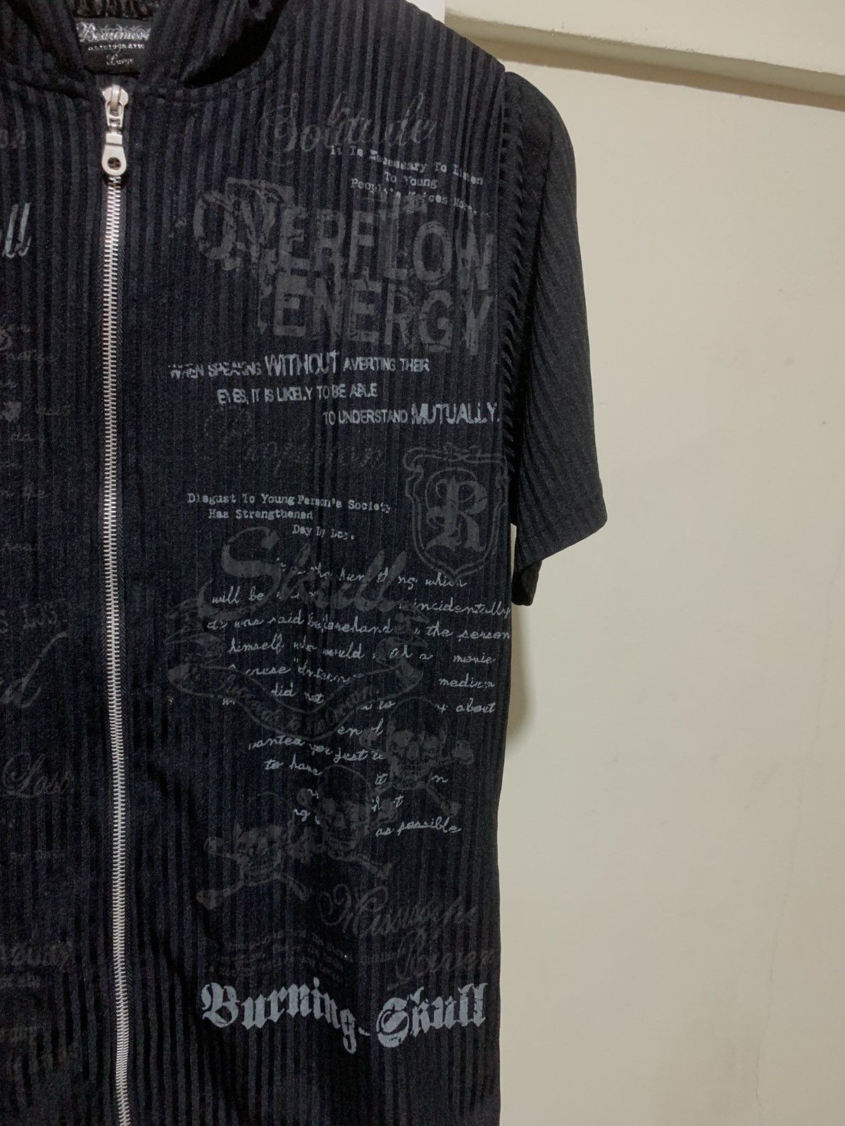 14th Addiction Japanese Beaumere Poem Skull and Cross With Hoodie Tee Size US L / EU 52-54 / 3 - 6 Thumbnail