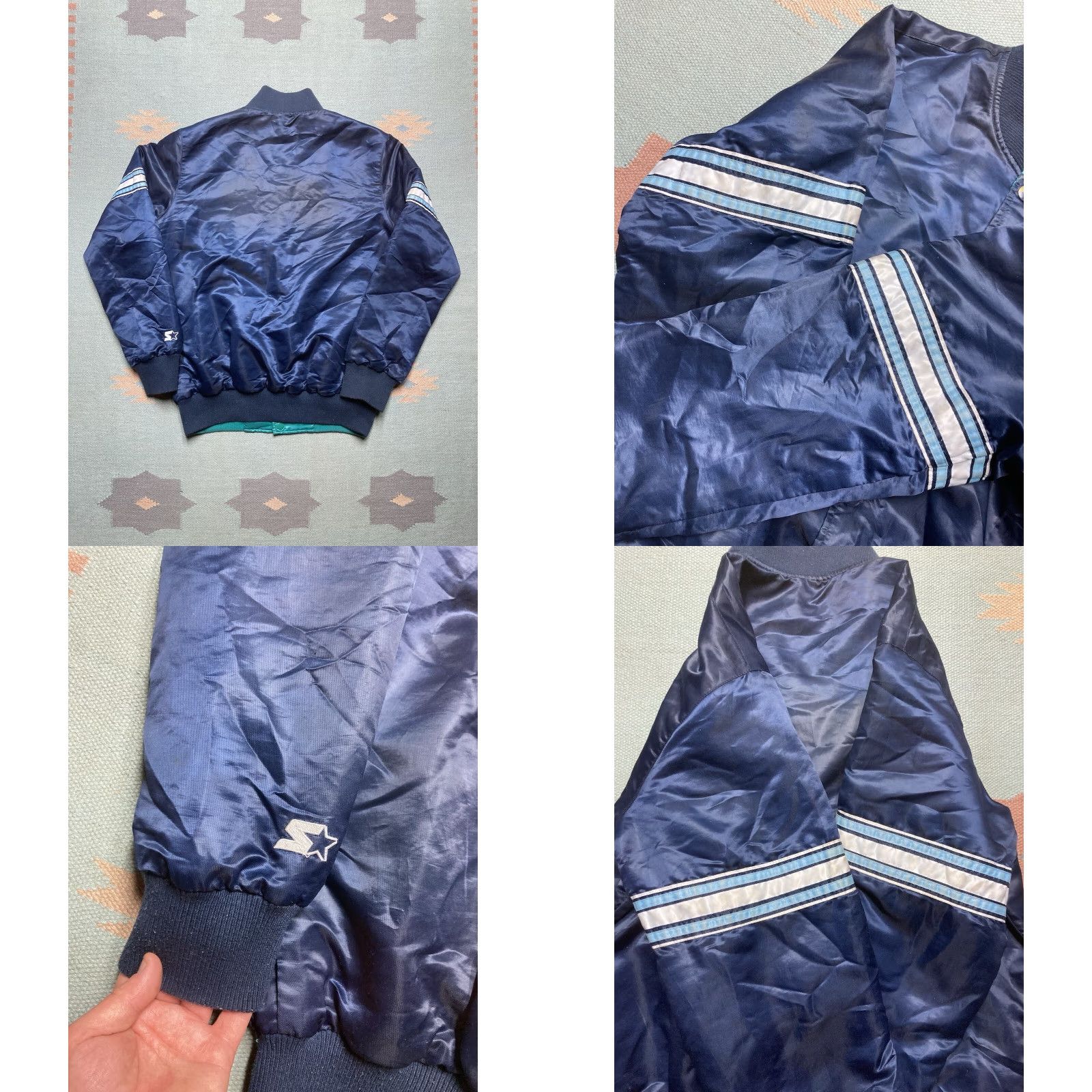 Starter Vintage Starter Satin Reversible Jacket NBA Grizzlies Medium User: Vintage Starter Satin Reversible Jacket NBA Grizzlies Medium Size US M / EU 48-50 / 2 - 8 Thumbnail