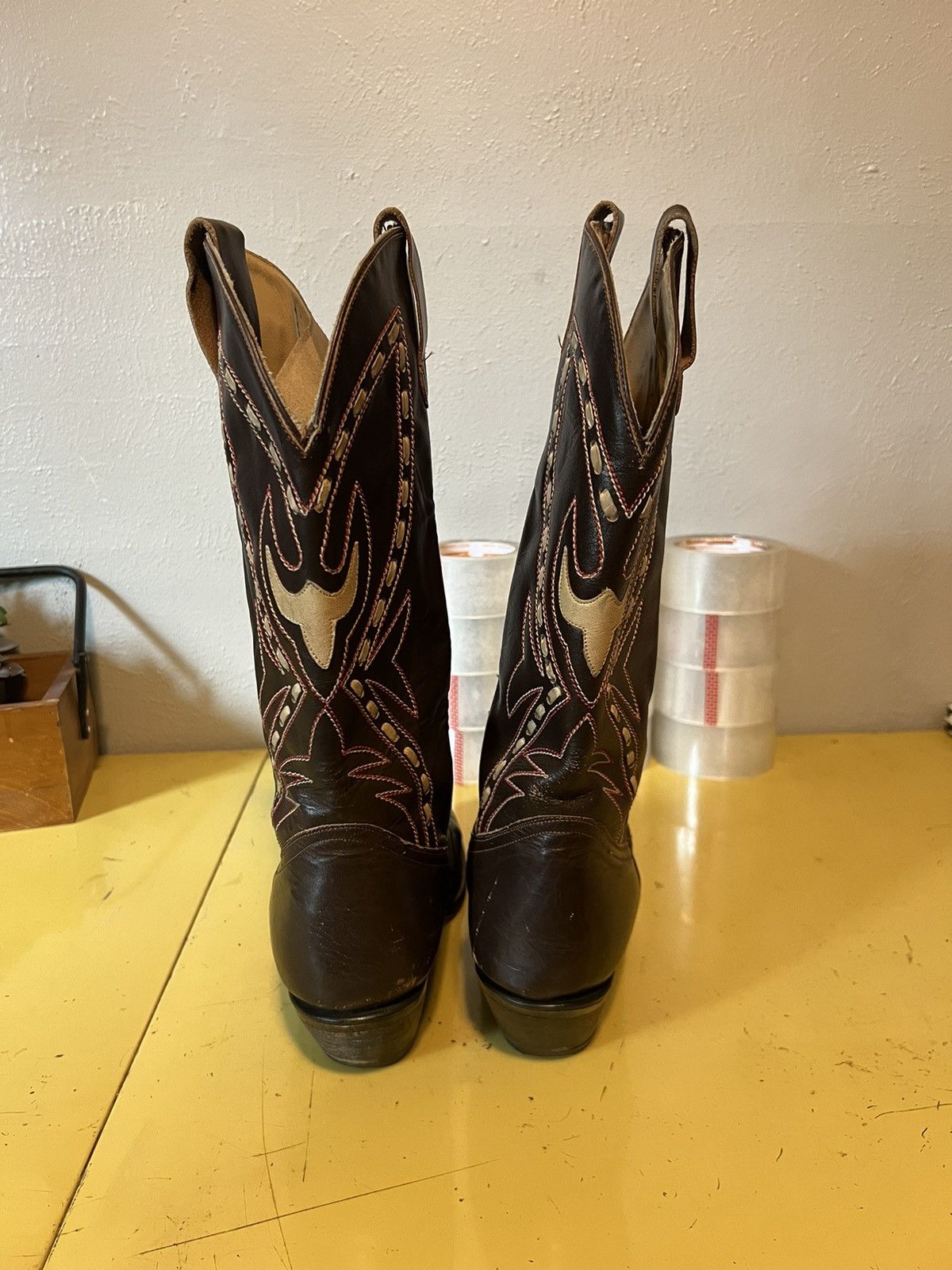 Vintage Vintage Destroyer Cowboy Boots Sz 11.5 Size US 11.5 / EU 44-45 - 2 Thumbnail