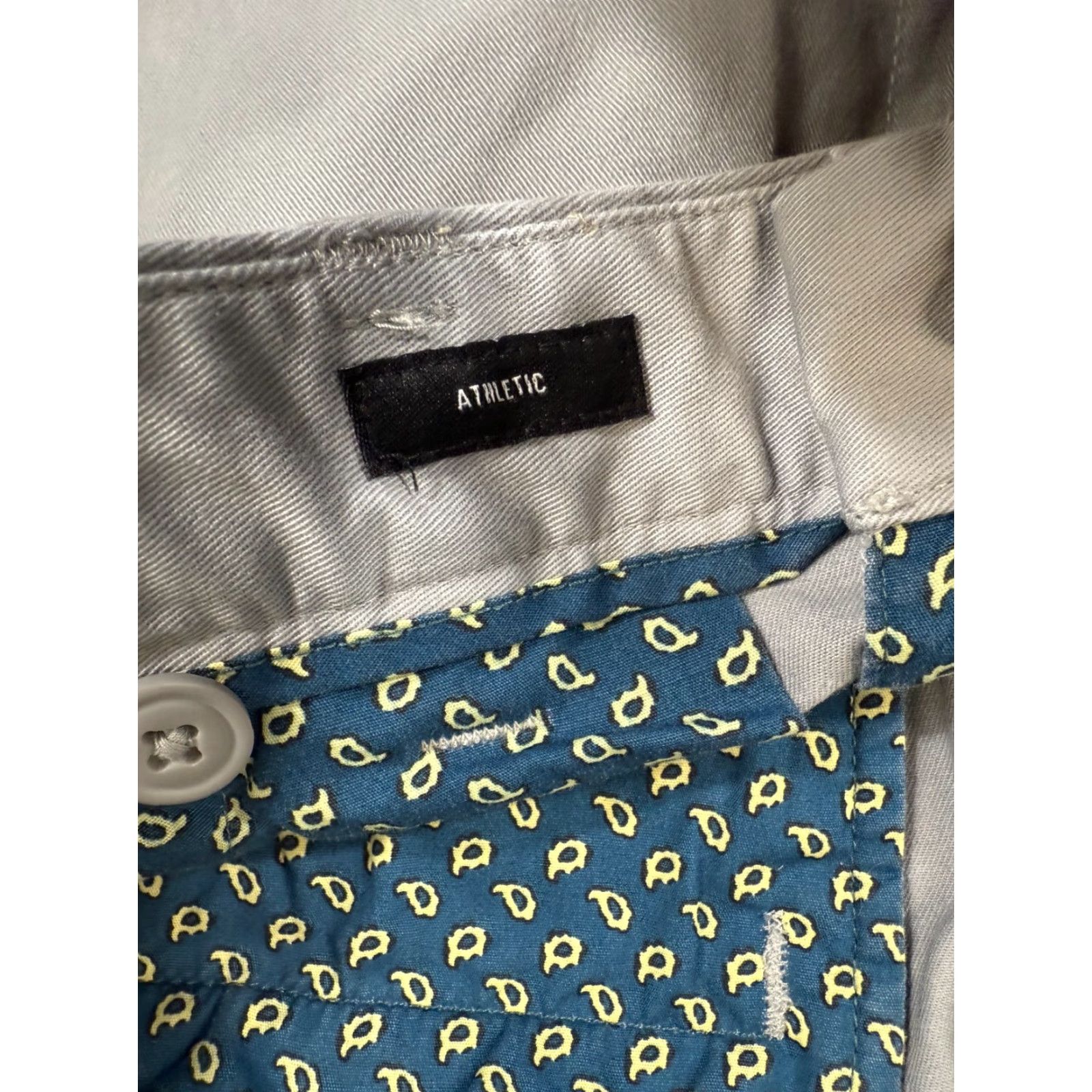 Bonobos Bonobos Chino Pants Mens 33X30 Gray Stretch Athletic Fit Tapered Slash Pockets Size US 33 - 7 Thumbnail