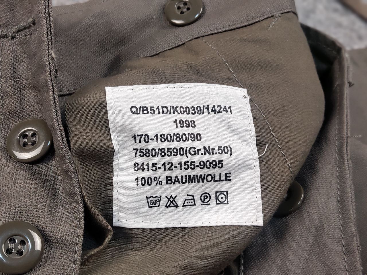 Japanese Brand Vintage 98s Genuine French Khaki Cargo Combat Trousers Pants Size US 32 / EU 48 - 17 Thumbnail