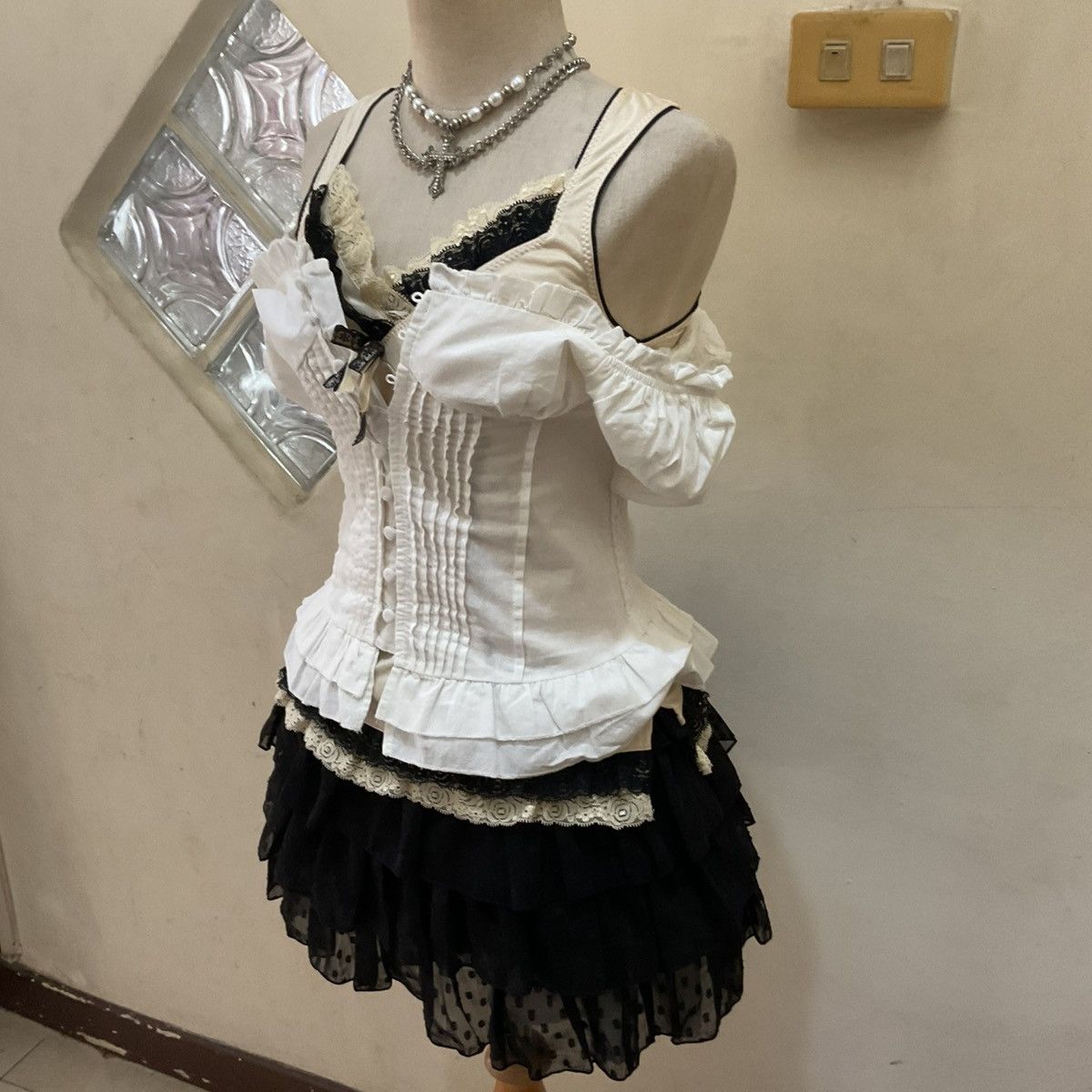 Other Dark coquette set babydoll top Size XS / US 0-2 / IT 36-38 - 5 Thumbnail