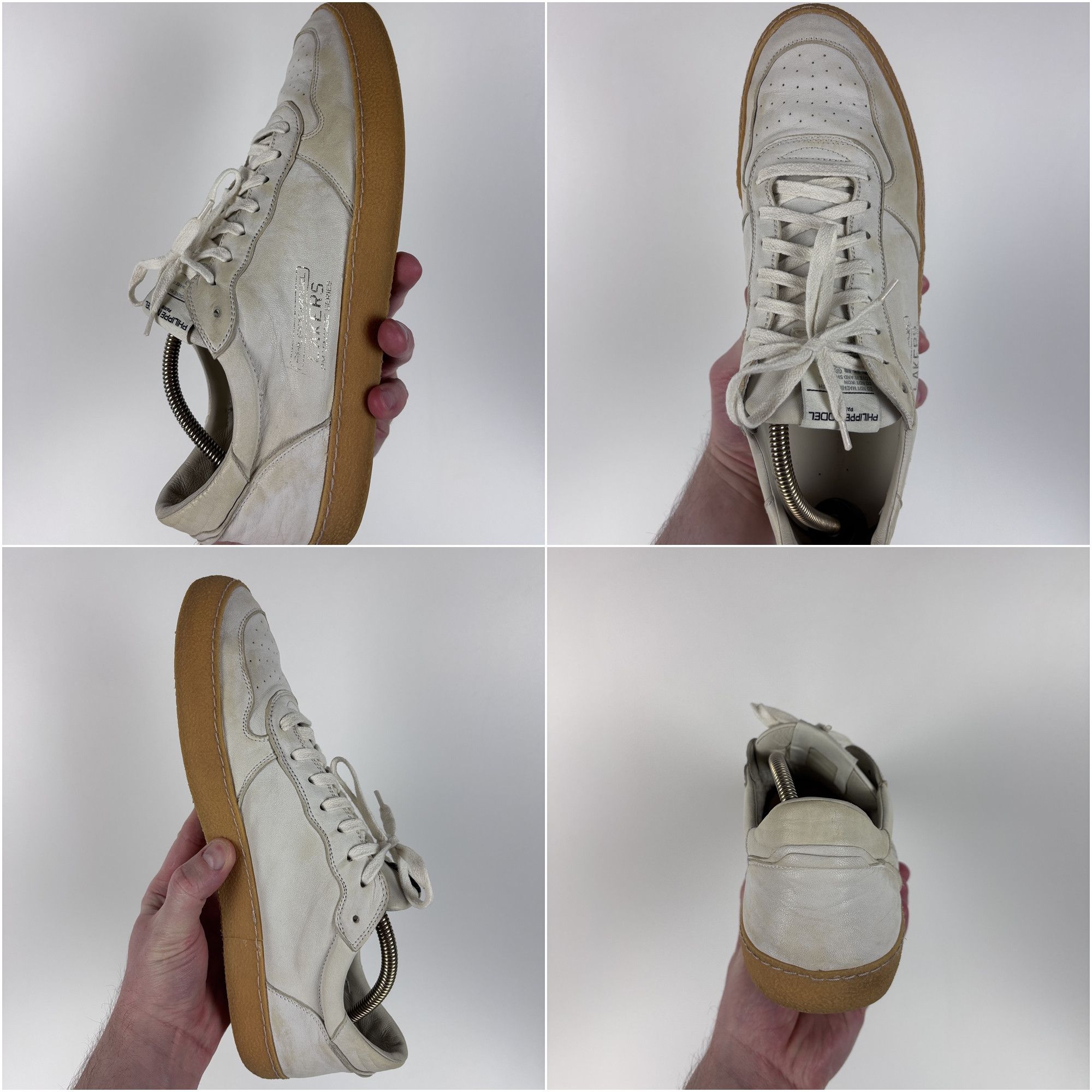 Philippe Model Philippe Model Leather Lakers PM Vintage Series Sneakers45 Size US 12 / EU 45 - 3 Thumbnail