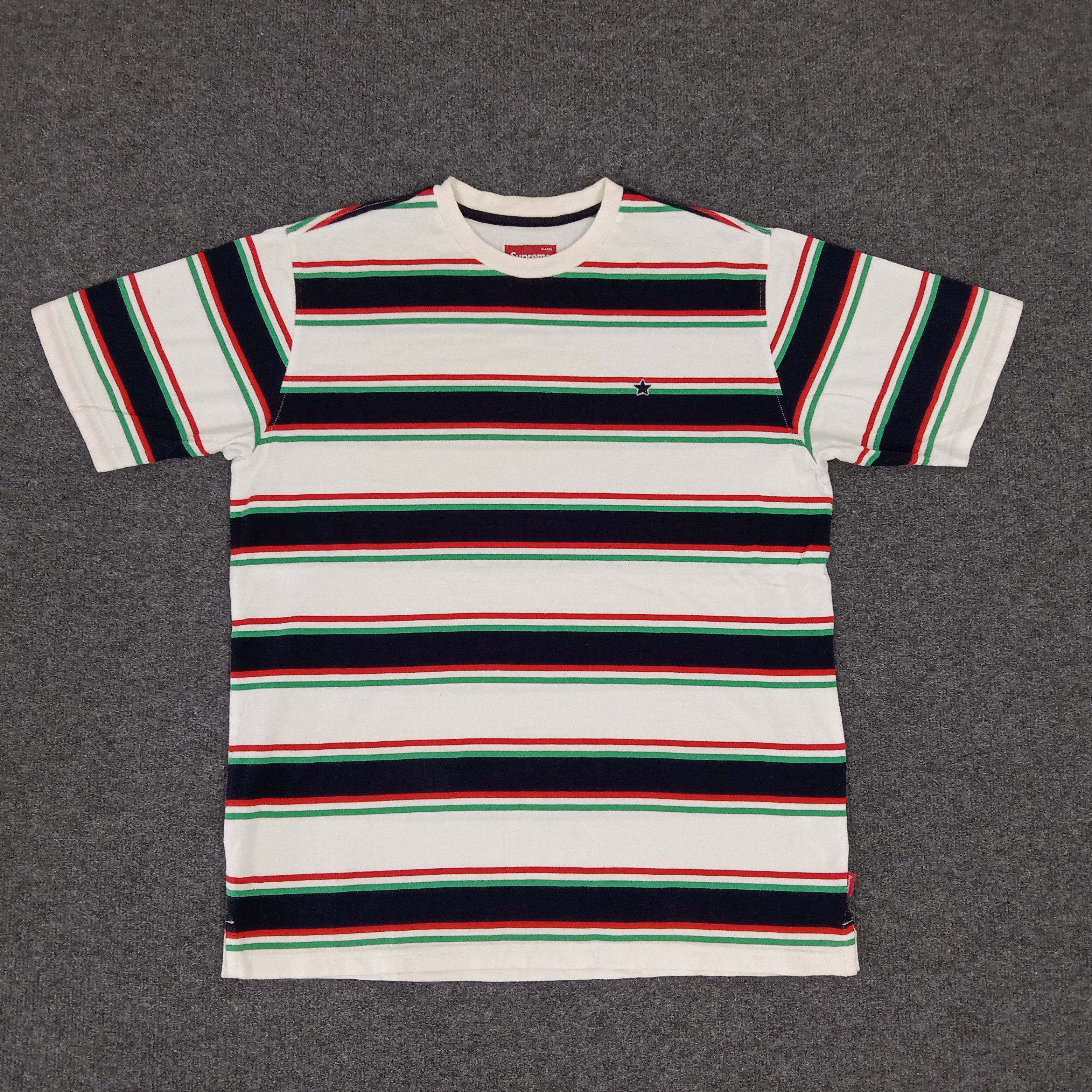 Supreme × Vintage Supreme Streetwear Style Stripes Tshirt Size US L / EU 52-54 / 3 - 1 Thumbnail