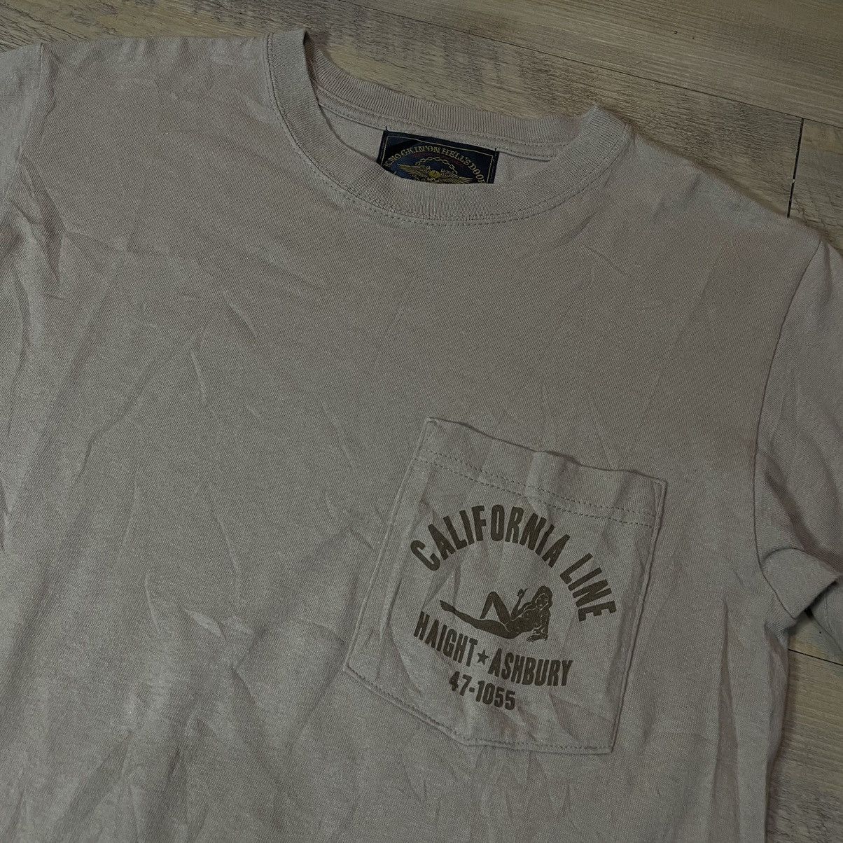 Japanese Brand × Vintage Skull flight pocket tee Size US S / EU 44-46 / 1 - 2 Thumbnail