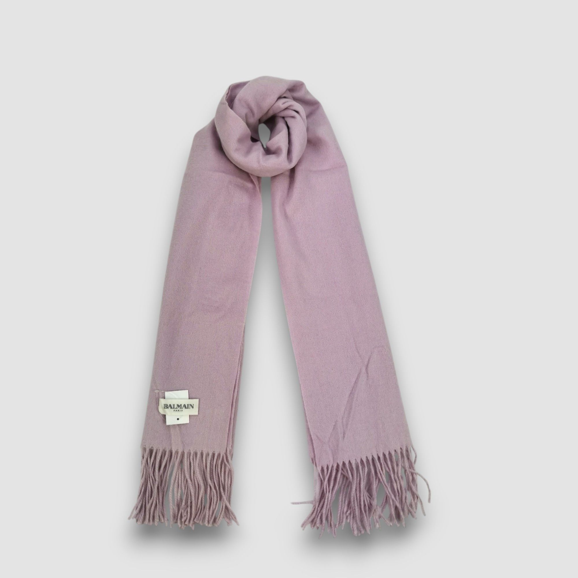 Japanese Brand Vintage Pierre Balmain Scarf Wool Cashmere Muffler Scarves Size ONE SIZE - 1 Thumbnail