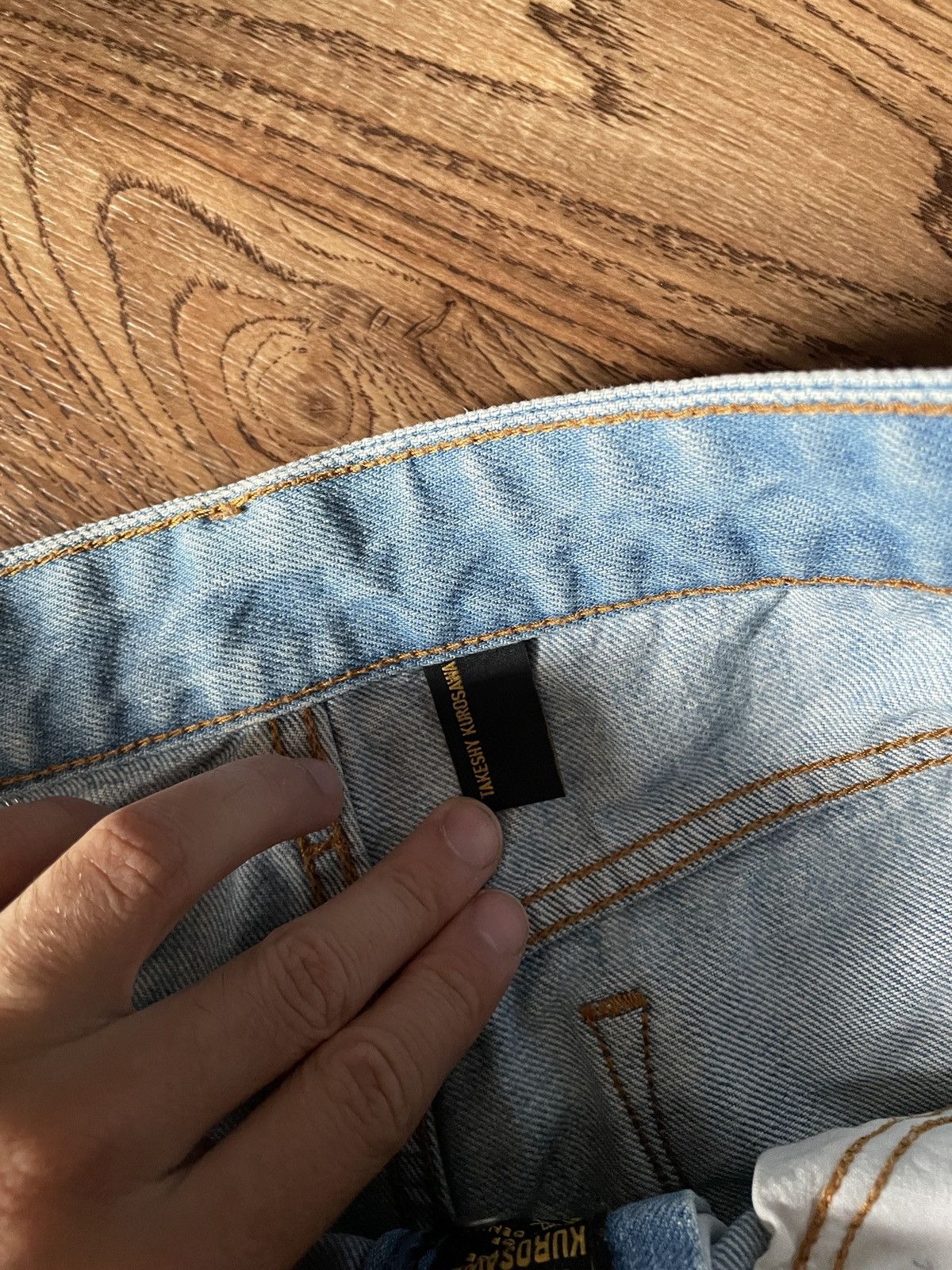 Japanese Brand Takeshy Kurosawa distressed patches Selvedge Denim Jeans Size US 30 / EU 46 - 5 Thumbnail