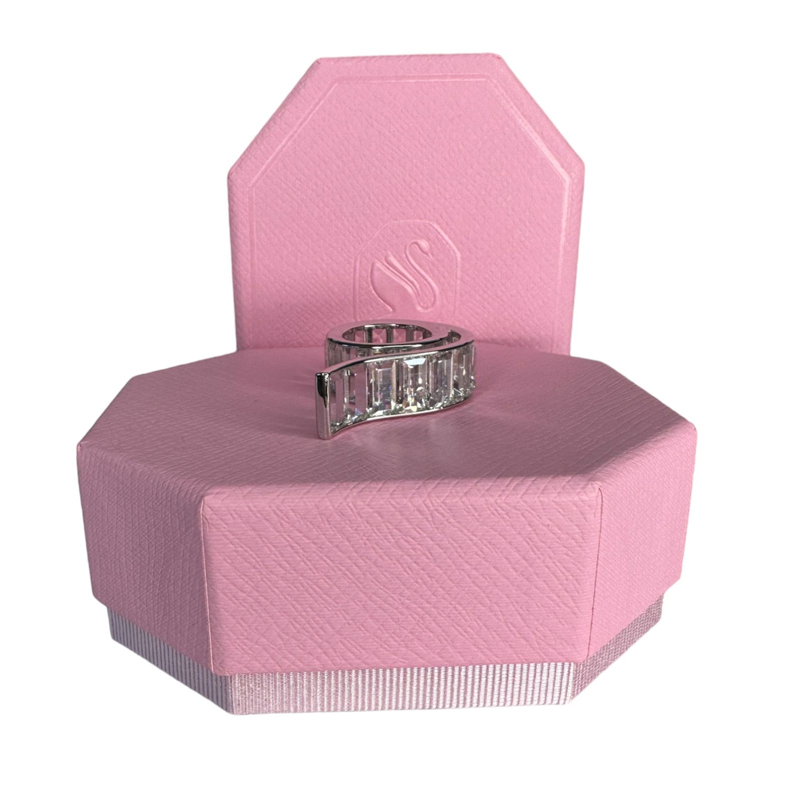 Swarovski Swarovski Matrix ring Baguette cut, White, Rhodium plated 6 Size ONE SIZE - 3 Thumbnail