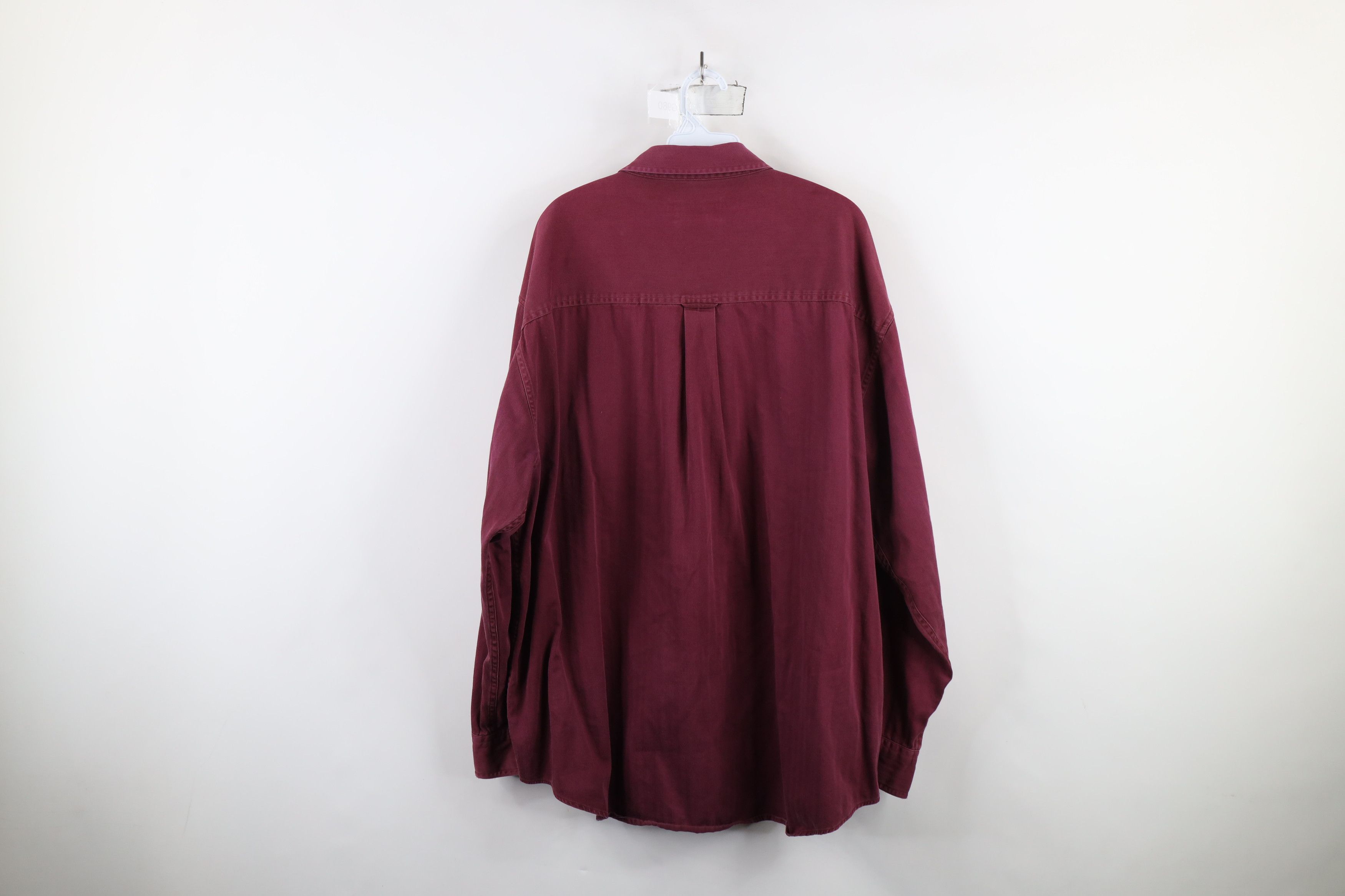Ralph Lauren × Vintage Vtg 90s Chaps Ralph Lauren Herringbone Button Down Shirt Size US XXL / EU 58 / 5 - 13 Thumbnail
