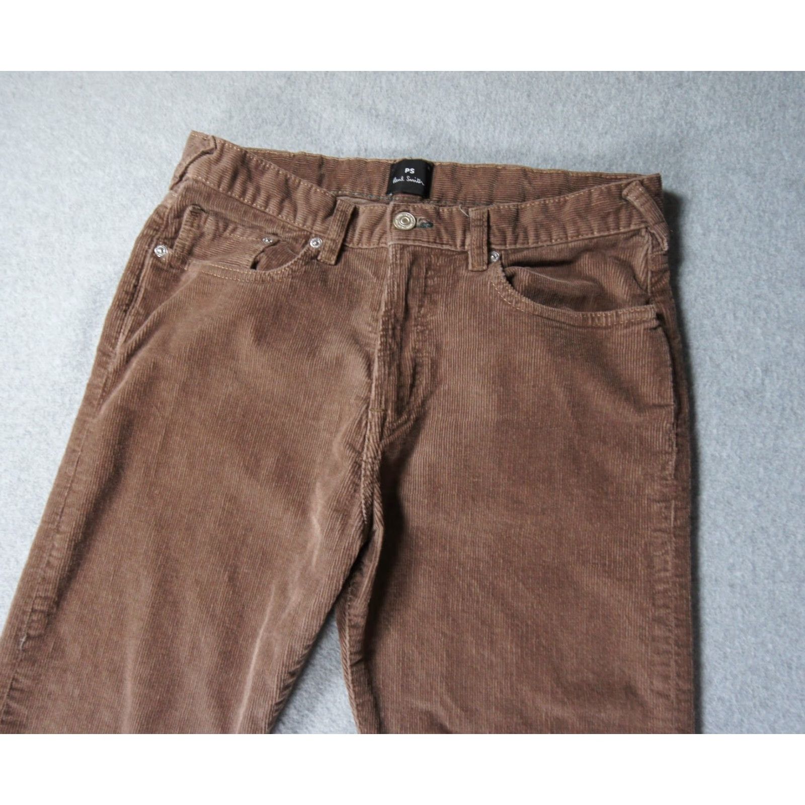 Paul Smith Paul Smith Pants Mens 30 Brown Corduroy Tapered Fit Stretch Casual Adult Size US 30 / EU 46 - 2 Thumbnail