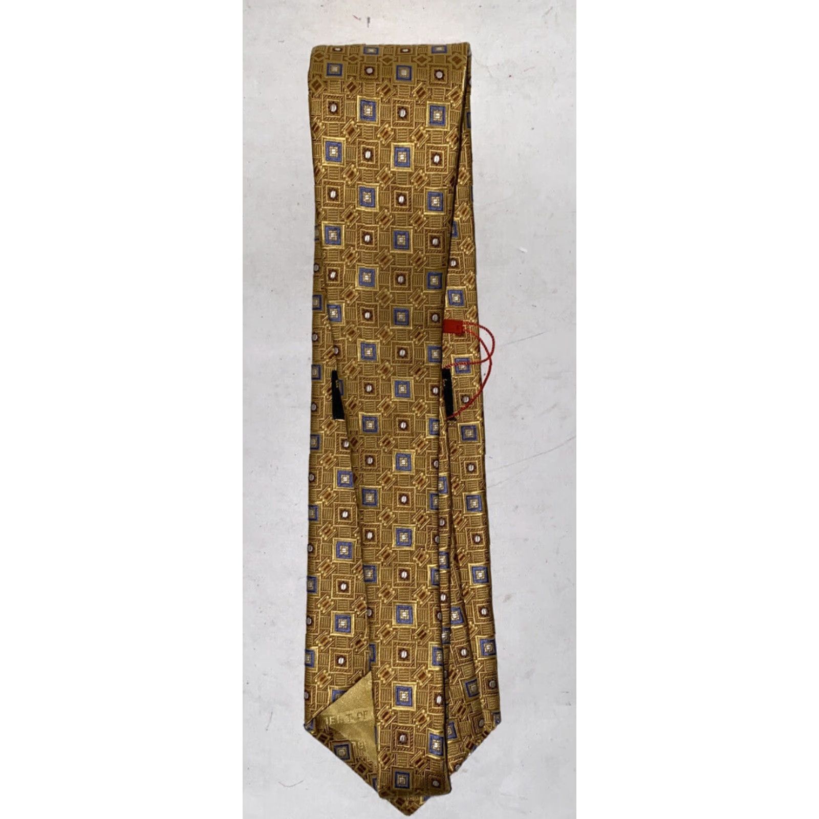 Robert Talbott Robert Talbott Men Gold Geometric Tie - Nordstrom Brand, Classic Business Accessory Size ONE SIZE - 2 Thumbnail