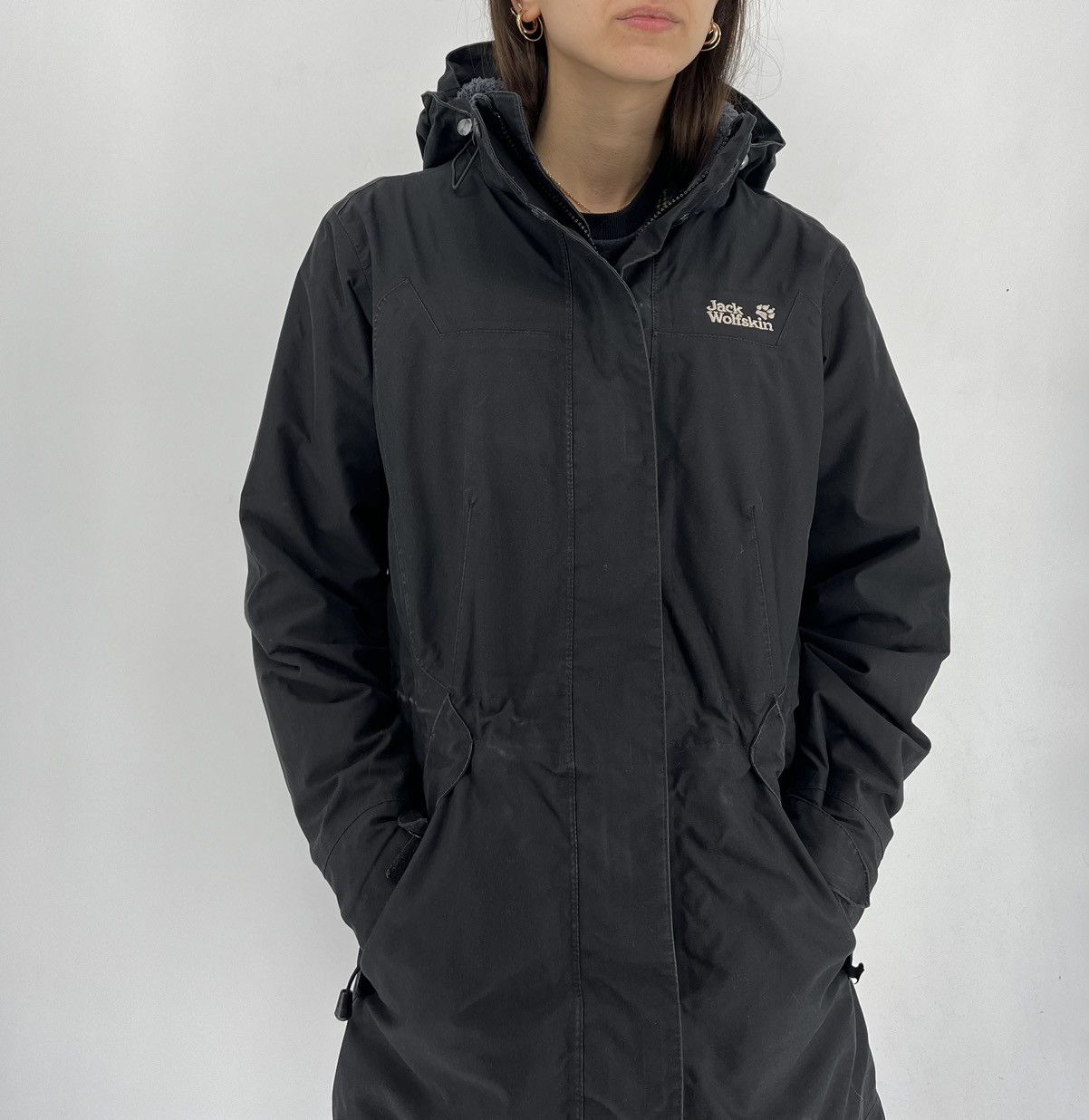 Jack Wolfskin Texapore Jacket S Windproof Hooded Coat Zip Up Waistcoat Top Size M / US 6-8 / IT 42-44 - 1 Thumbnail