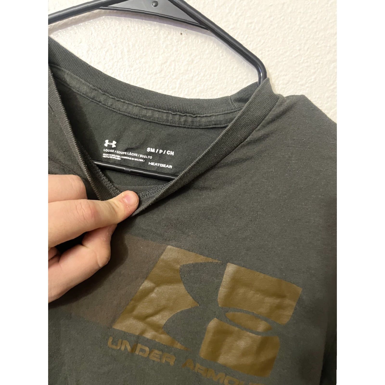 Under Armour Under Armour T-Shirt Men's Small Short Sleeve Crew Neck Heatgear Green Graphic Logo Casual Shirt Mens S Green HeatGear Size US S / EU 44-46 / 1 - 2 Thumbnail