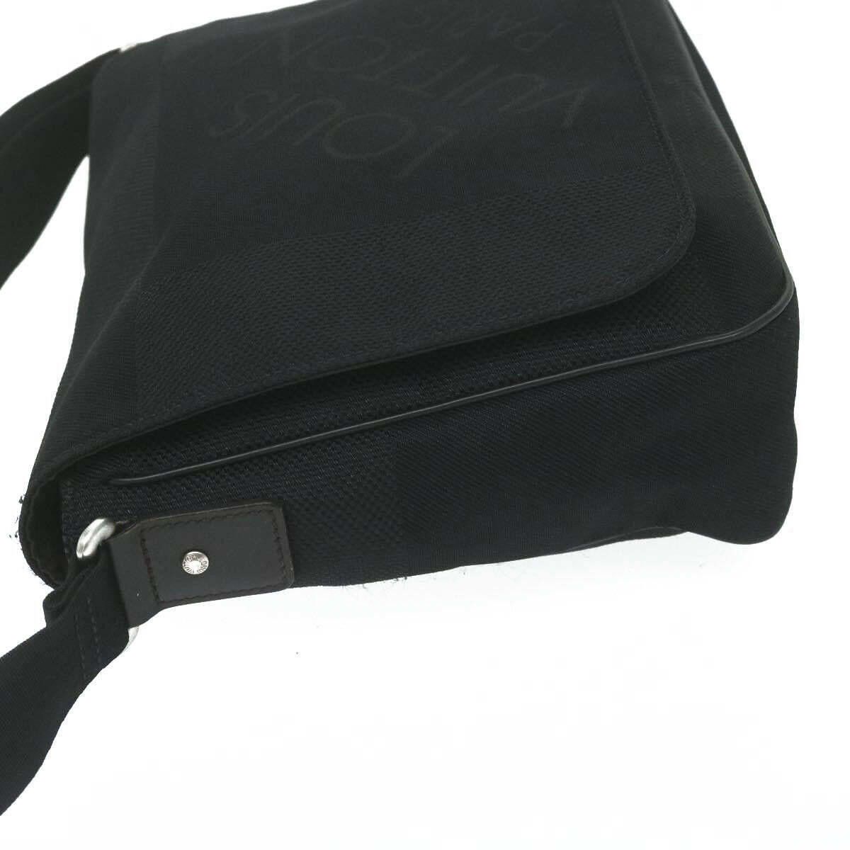 Louis Vuitton LOUIS VUITTON Damier Geant Petit Messenger Bag Black VI5008 Size ONE SIZE - 4 Thumbnail