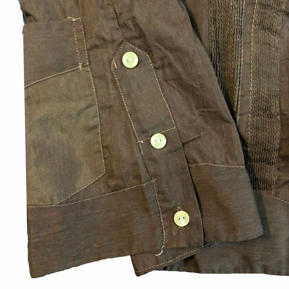 Designer Pre Owned Brown Hand Made Men´S Shirt M Size US M / EU 48-50 / 2 - 4 Thumbnail