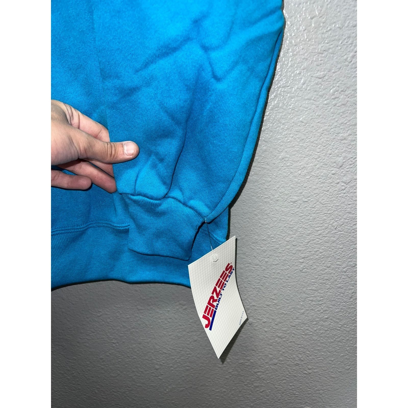 Vintage Vintage Blue Blank Sweatshirt Crewnwck NWT 50/50 VTG Large Size US L / EU 52-54 / 3 - 3 Thumbnail