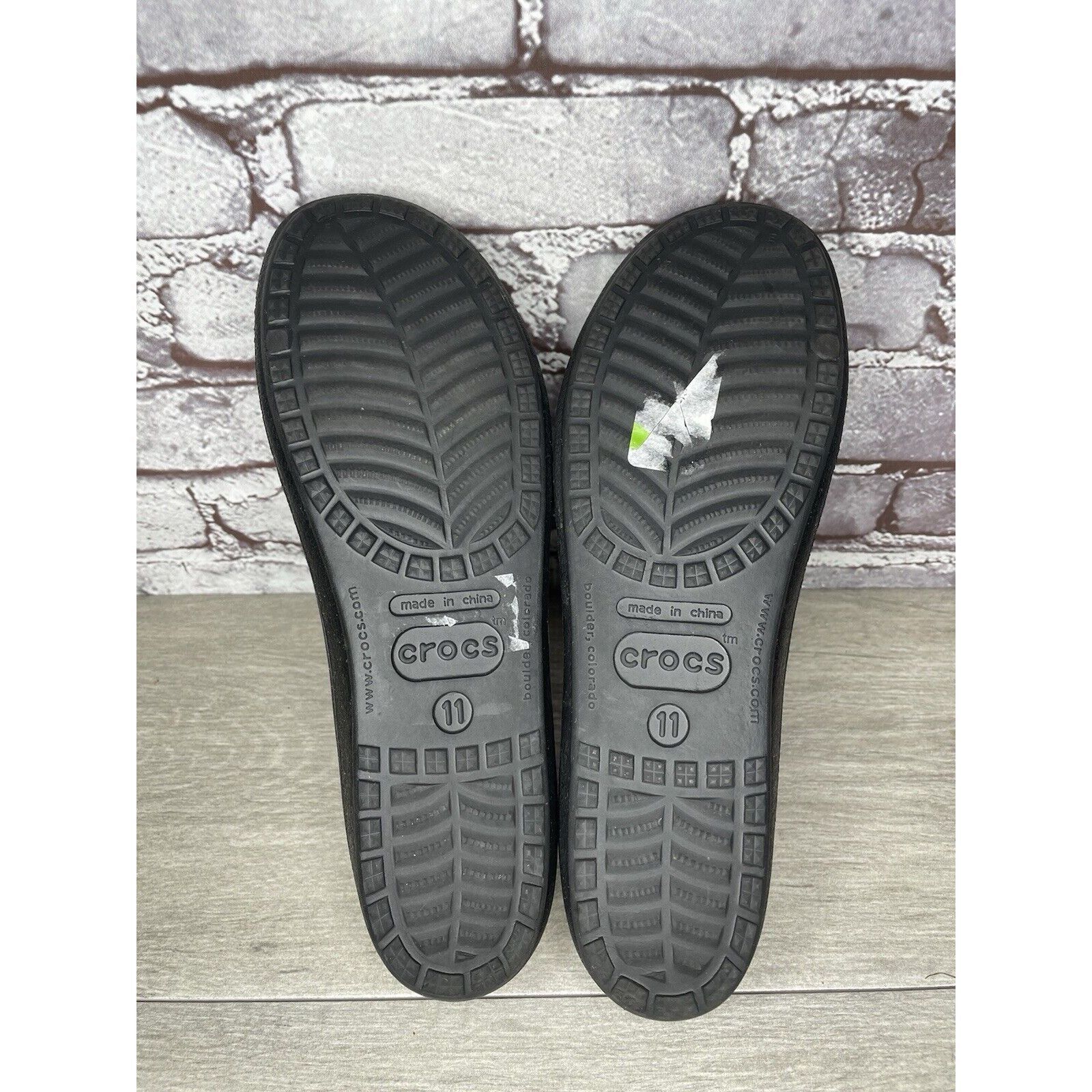 Crocs Crocs Black Rubber Slip On Lightweight Ballet Flats Shoes Wo Size US 11 / IT 41 - 13 Thumbnail
