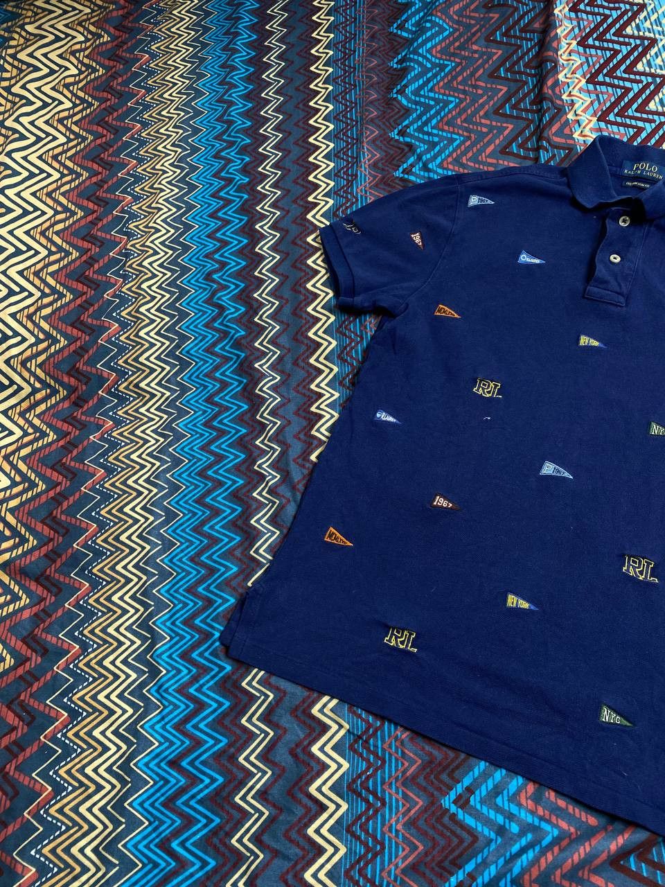 Polo Ralph Lauren polos Polo Ralph Lauren print blue T-Shirt Y2K Vintage Size US S / EU 44-46 / 1 - 6 Thumbnail