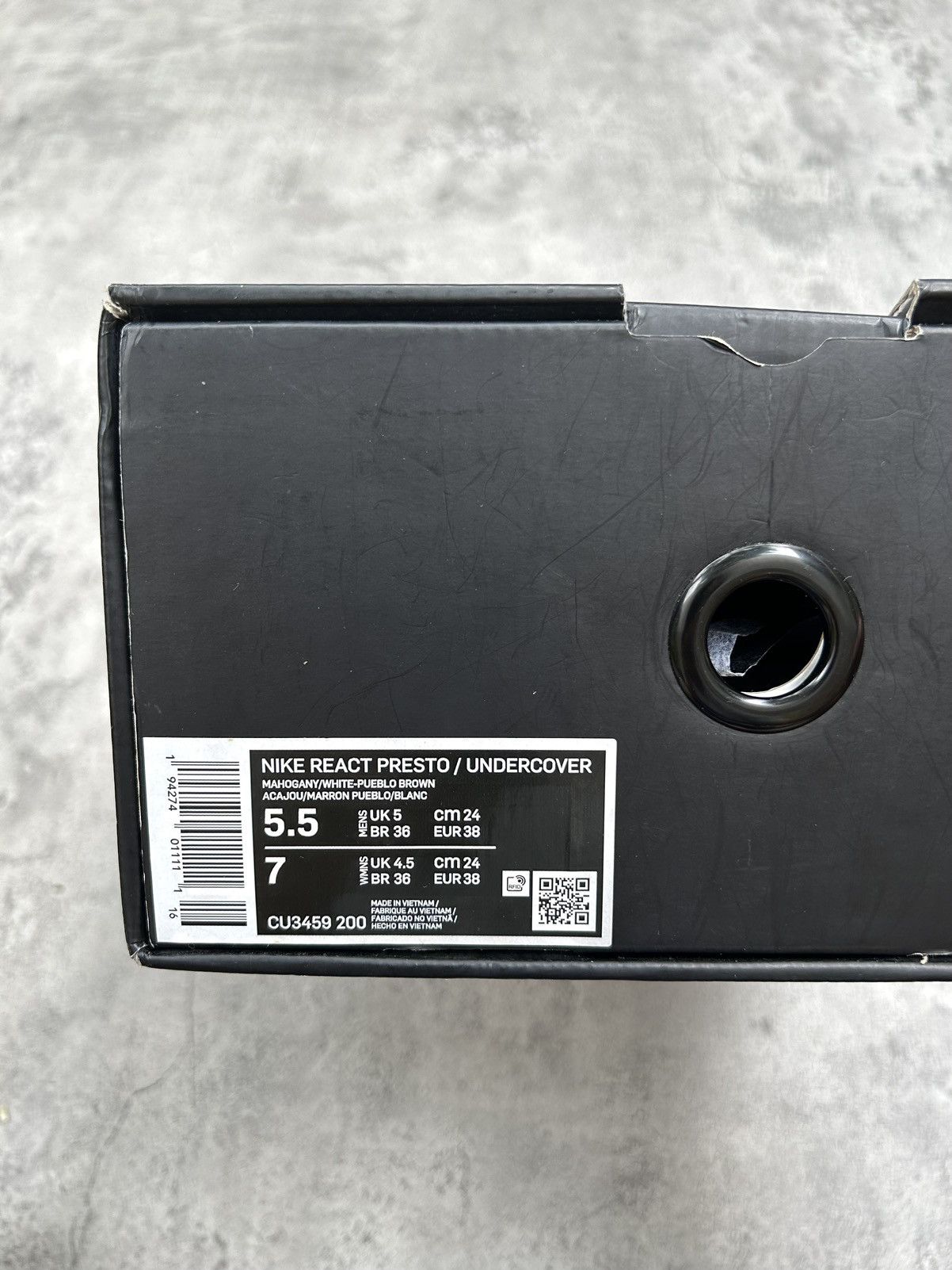 Nike × Undercover UNDERCOVER x Nike React Presto "Mahogany" Size US 5.5 / EU 38 - 8 Thumbnail