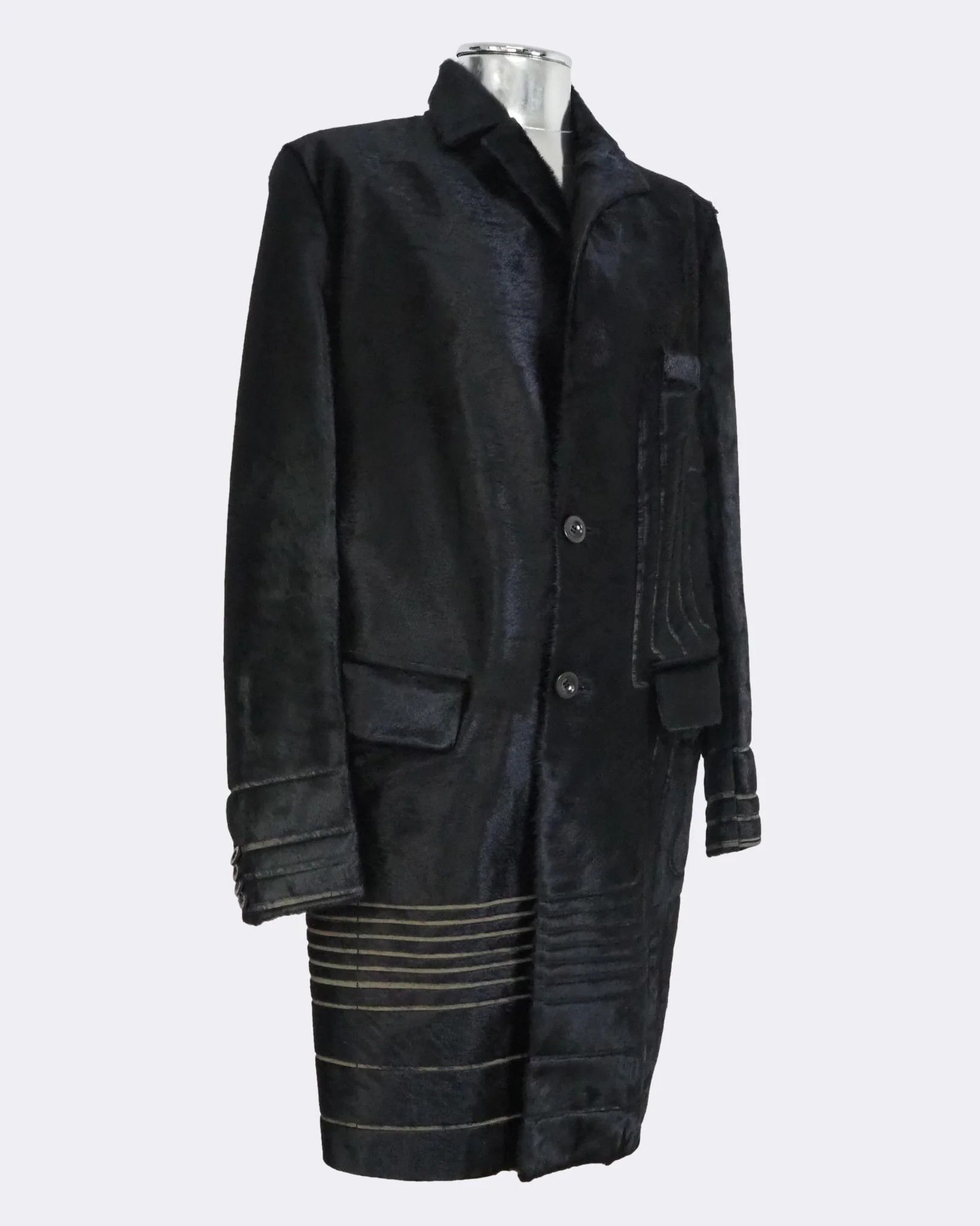 Eternal Men's Exté Laser-cut Calf Hair Leather Jacket $2320 Size US L / EU 52-54 / 3 - 13 Thumbnail