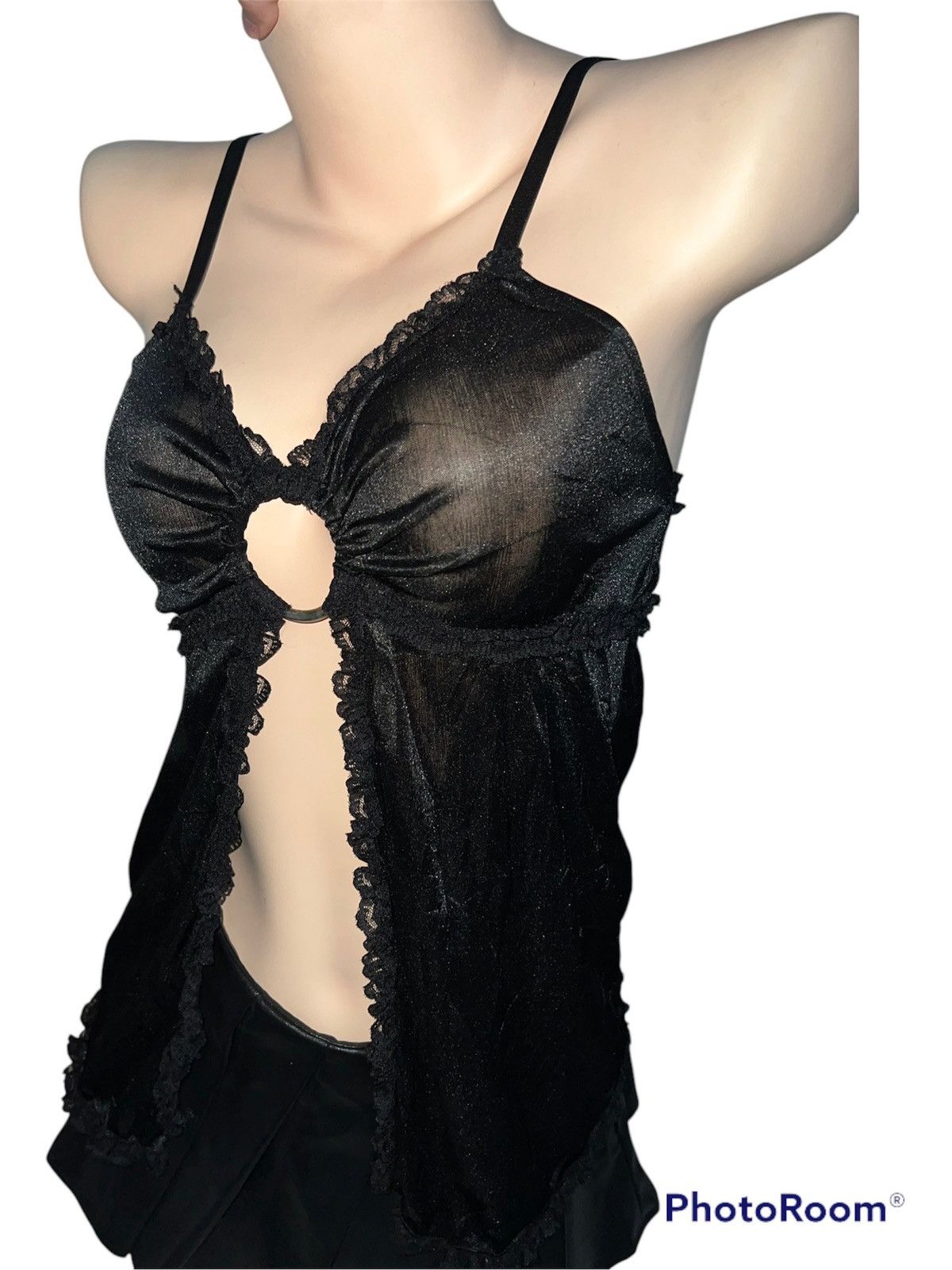 Japanese Brand Japanese Gal black lace camisole 🧛🏻‍♀️🖤 Size M / US 6-8 / IT 42-44 - 13 Thumbnail