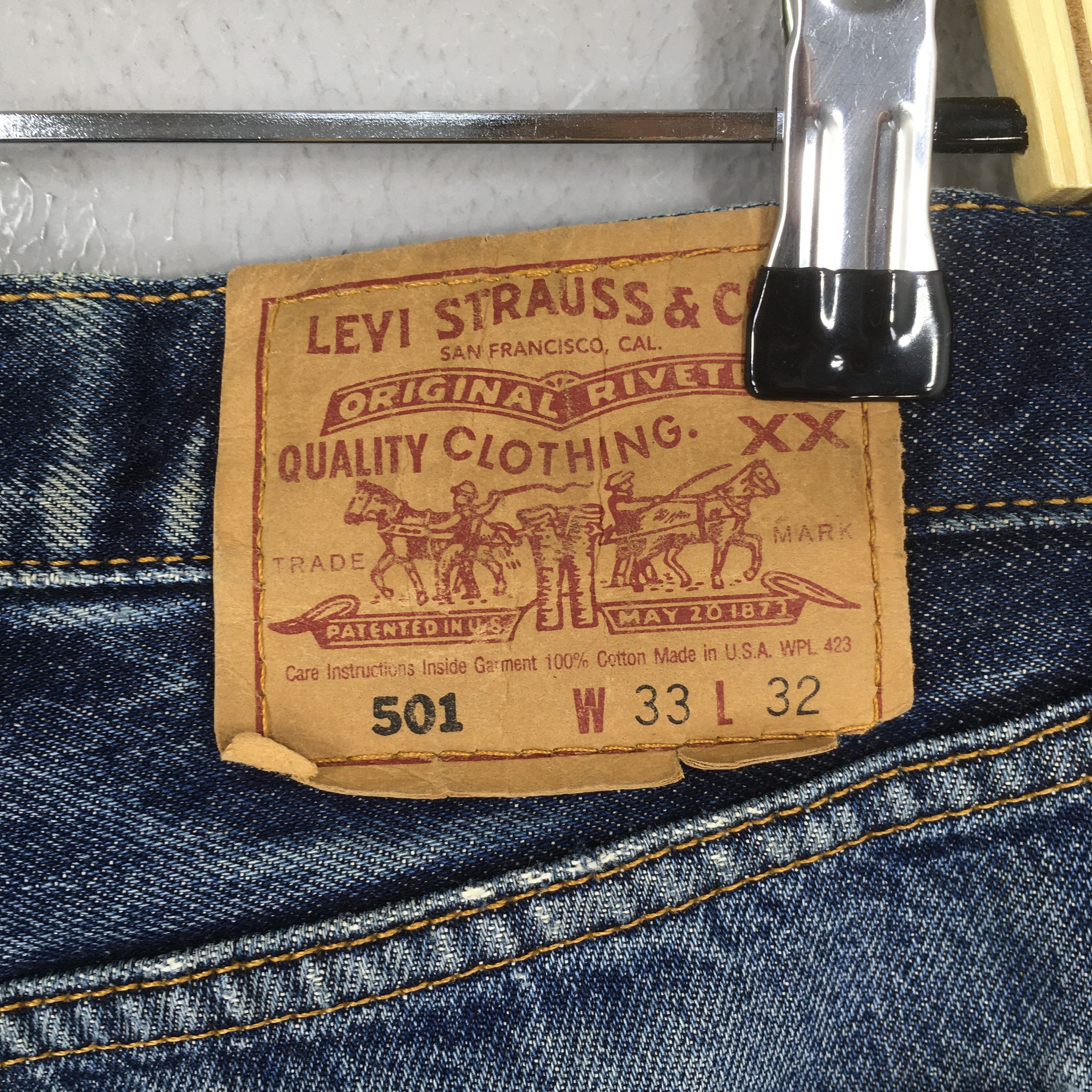 Levi's Size 31x31 Vintage Levi's 501 Faded Distressed Jeans S1586 Size US 31 - 10 Thumbnail
