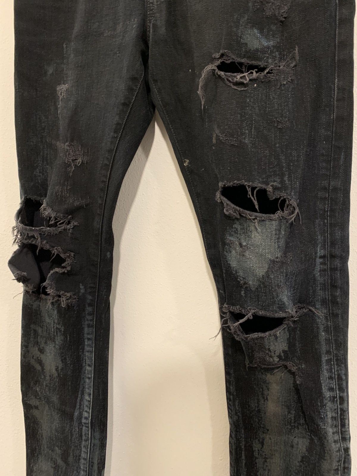 Saint Laurent Paris Saint Laurent fw13 oil spill denim Size US 29 - 3 Thumbnail
