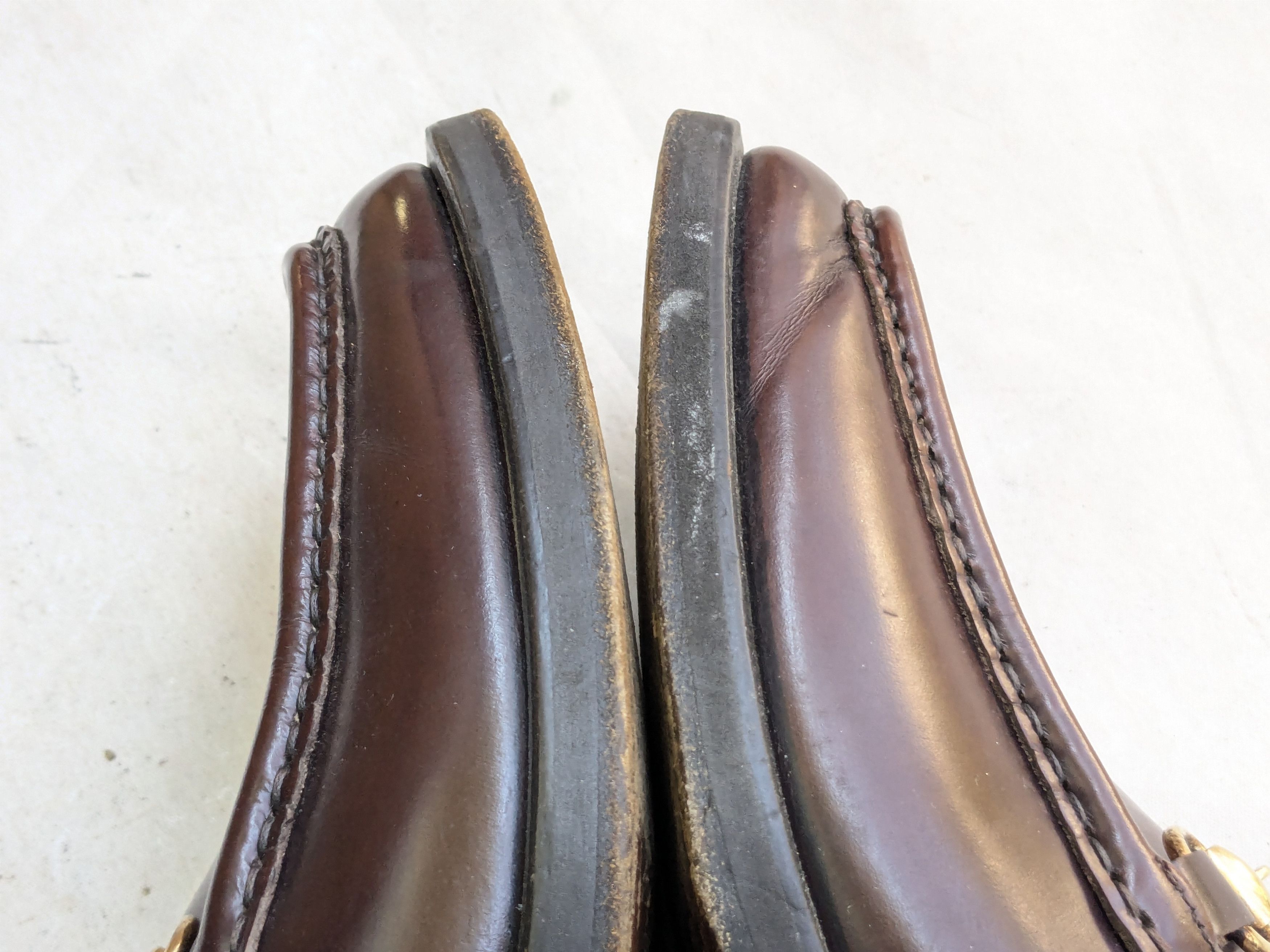 Gucci Gucci Horsebit Loafers Burgundy 10 D Leather Italy Slip On Size US 10 / EU 43 - 7 Thumbnail