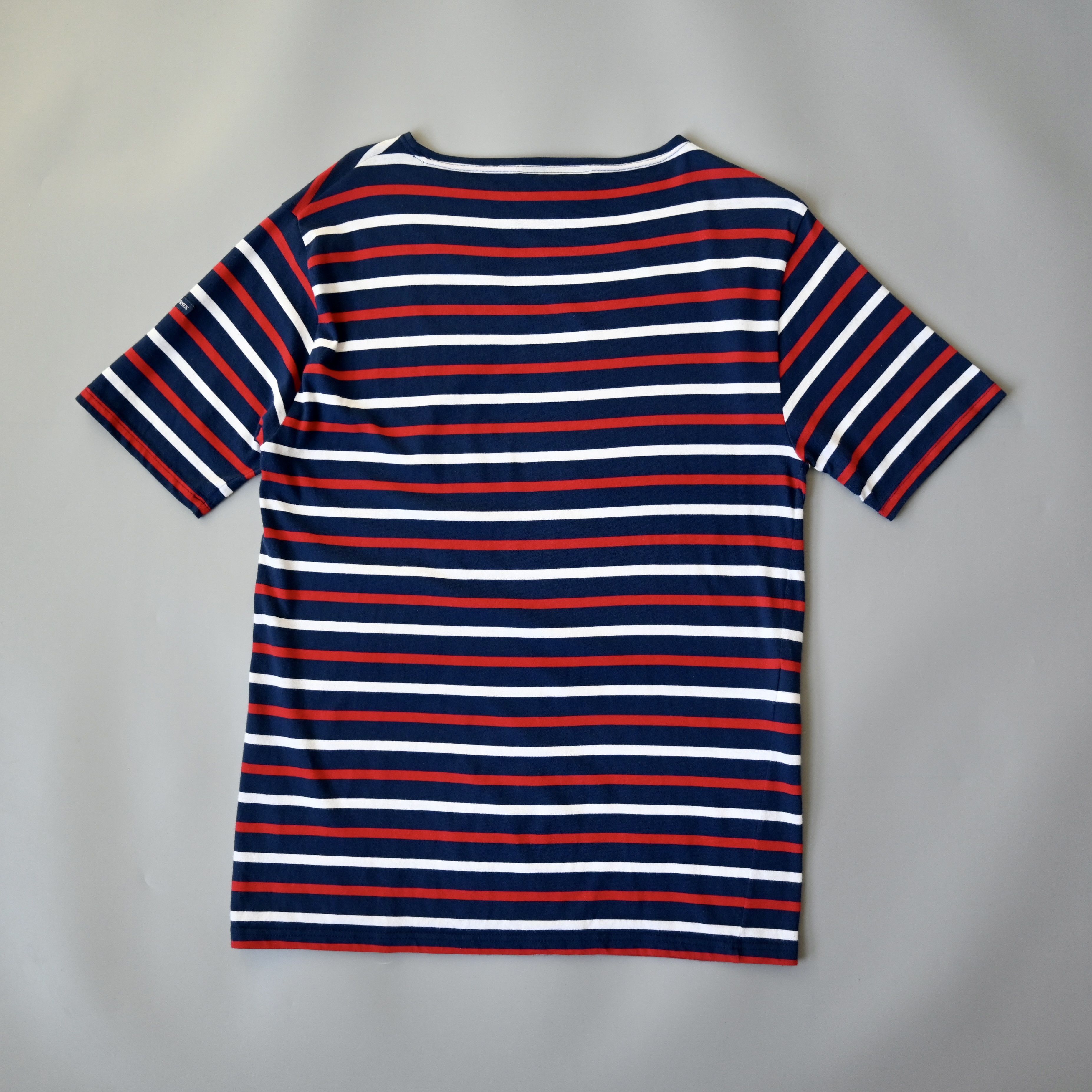 Saint James SAINT JAMES combed cotton boatneck t-shirt, trico-stiped, 5 Size US M / EU 48-50 / 2 - 4 Thumbnail