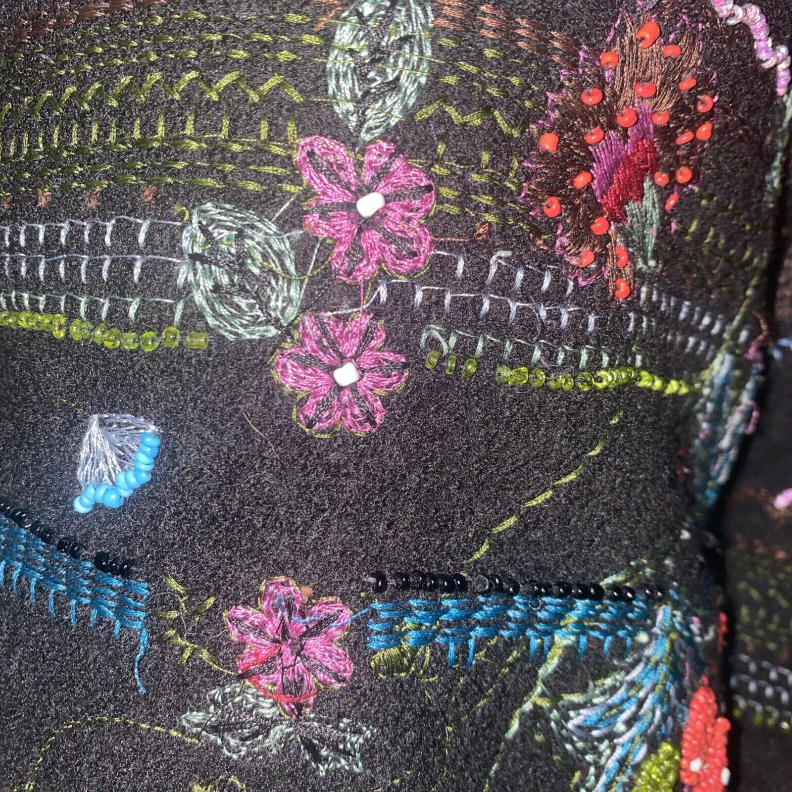 Chicos CHICO'S Beaded Embroidered Wool Blend Jacket Sz 0 Size XS / US 0-2 / IT 36-38 - 2 Thumbnail