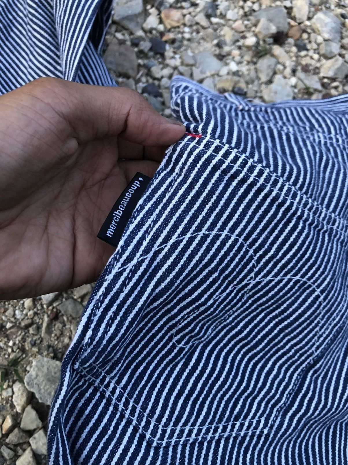 Issey Miyake × Japanese Brand × mercibeaucoup HICKORY STRIPE PANT Size US 30 / EU 46 - 4 Thumbnail