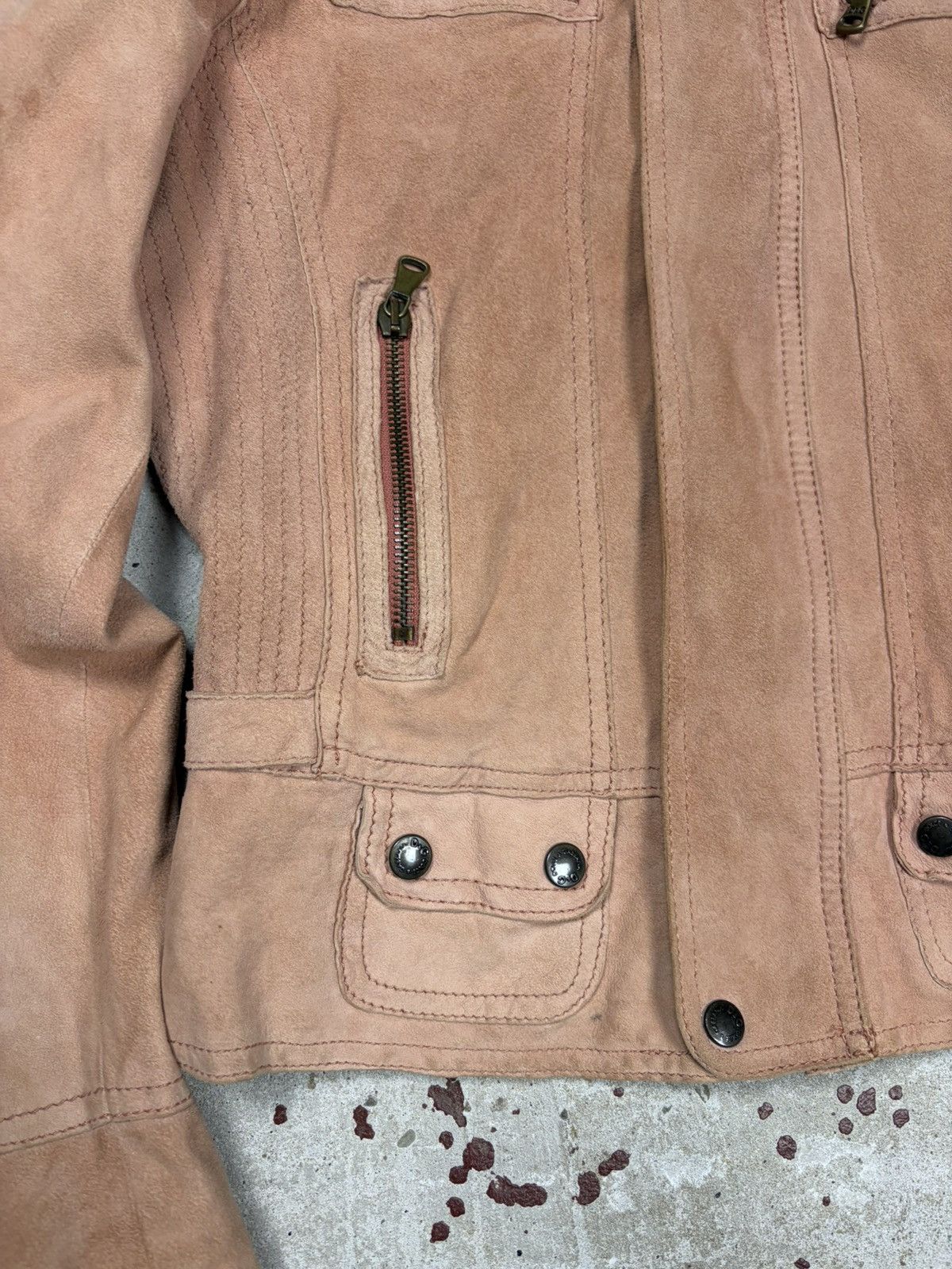 Dolce & Gabbana Vintage 2000s Dolce & Gabbana Suede Leather Utility Jacket Size M / US 6-8 / IT 42-44 - 5 Thumbnail
