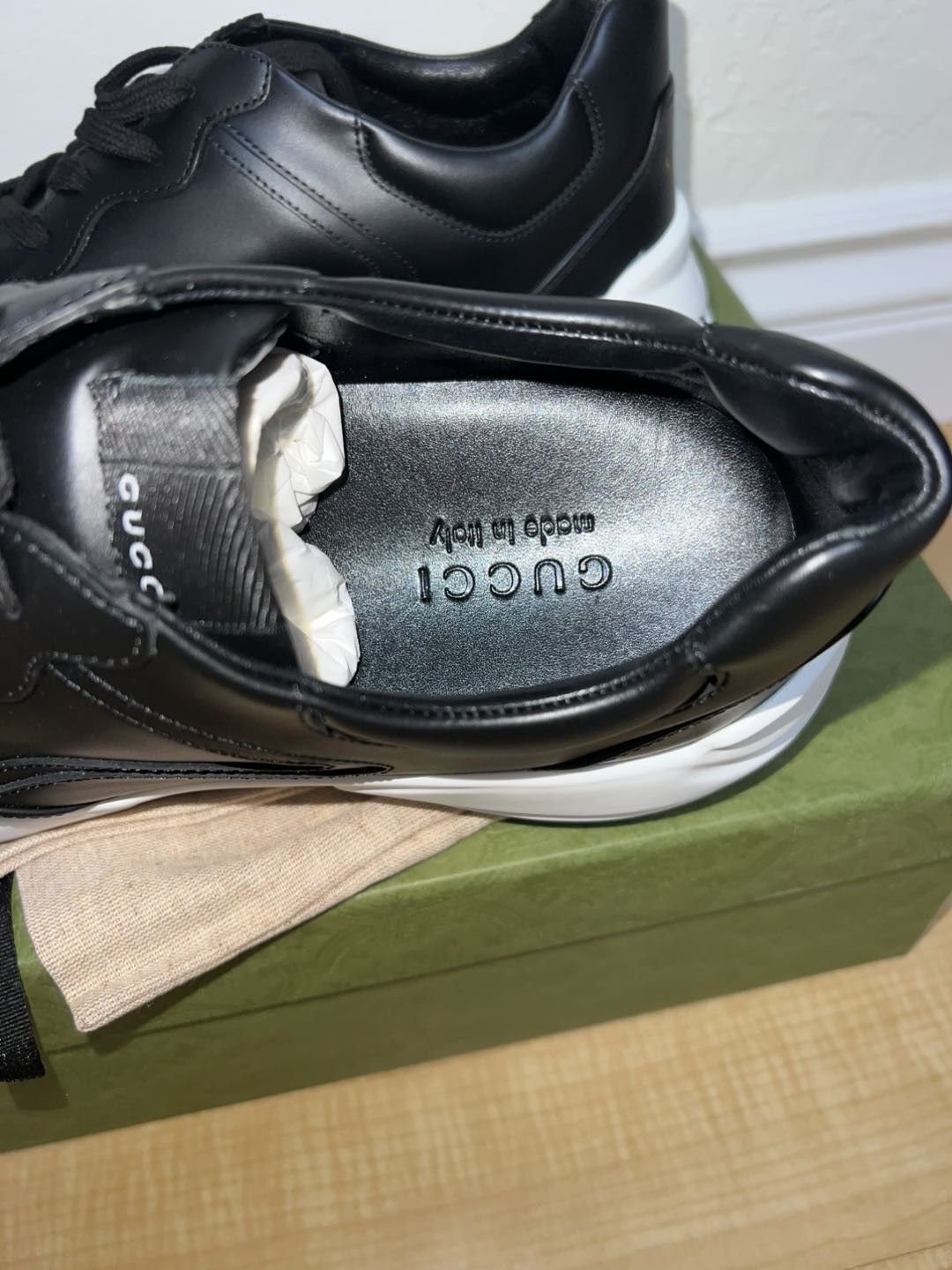 Gucci Gucci Rhyton 'Black White' 721750-0G2R0-1000 Size US 13 / EU 46 - 4 Thumbnail