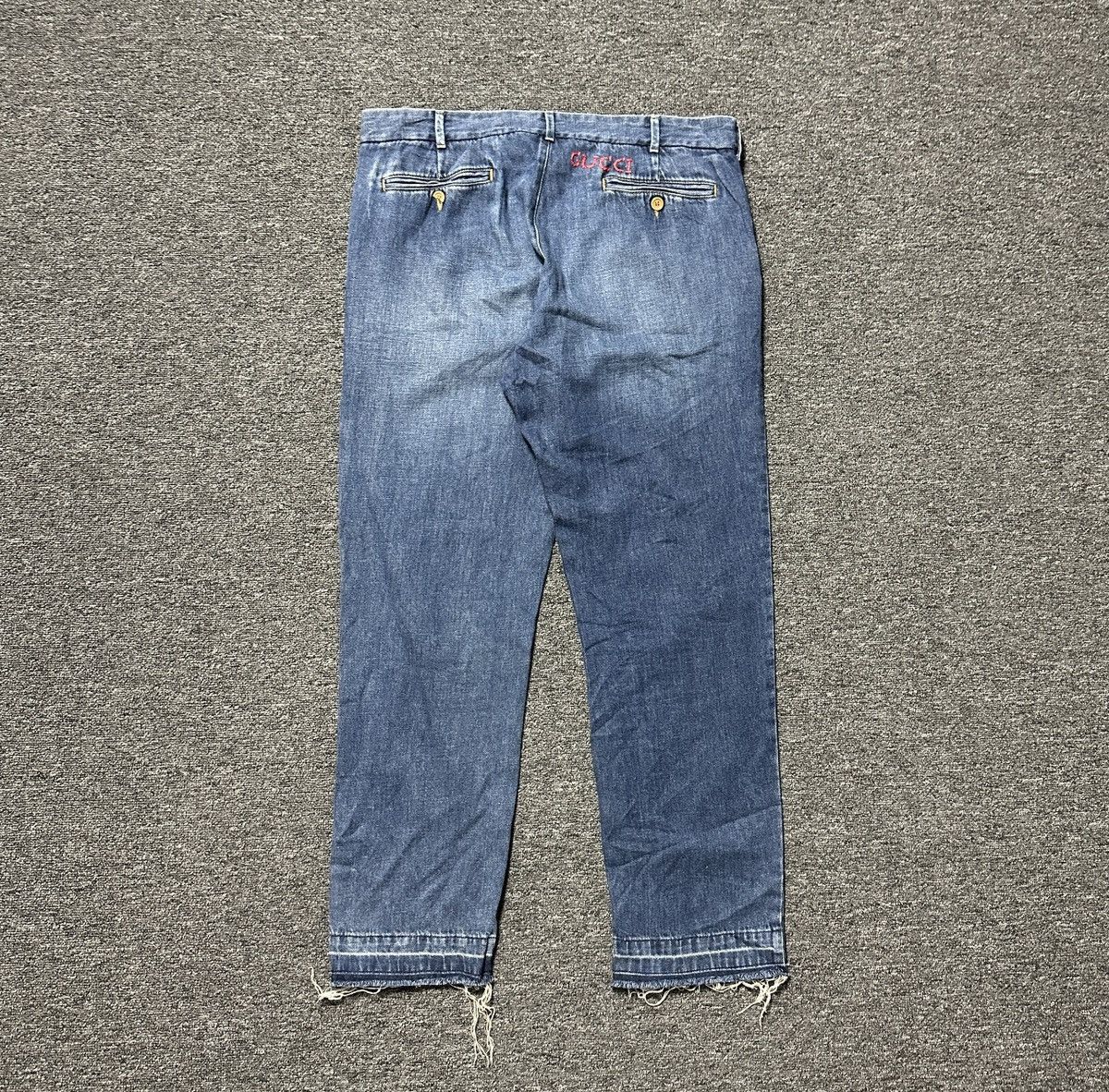 Gucci Gucci Logo Emboidered blue Jeans Size US 36 / EU 52 - 11 Thumbnail