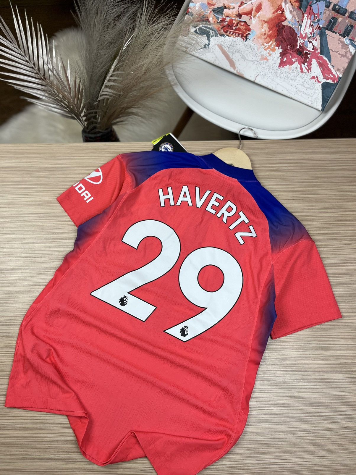 Nike CHELSEA LONDON 2020/2021 FOOTBALL SOCCER HAVERTZ JERSEY Size US M / EU 48-50 / 2 - 13 Thumbnail