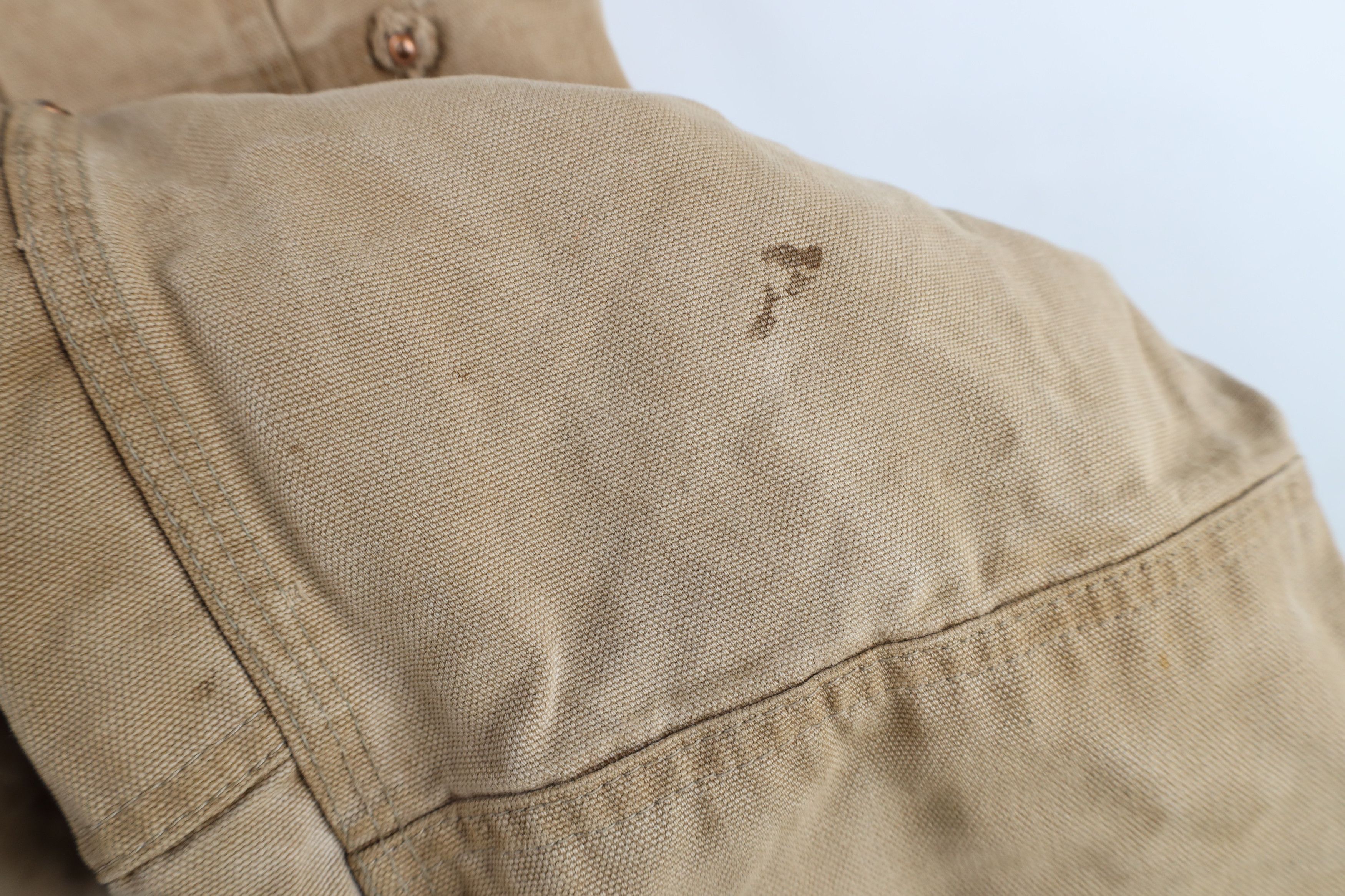 Carhartt Vintage 70s Carhartt Thrashed Double Knee Canvas Overalls Size US 36 / EU 52 - 7 Thumbnail