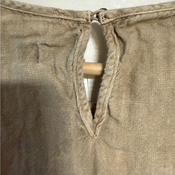 Zara Zara Linen Sleeveless Tunic Top Beige Size XL Size XL / US 12-14 / IT 48-50 - 3 Thumbnail