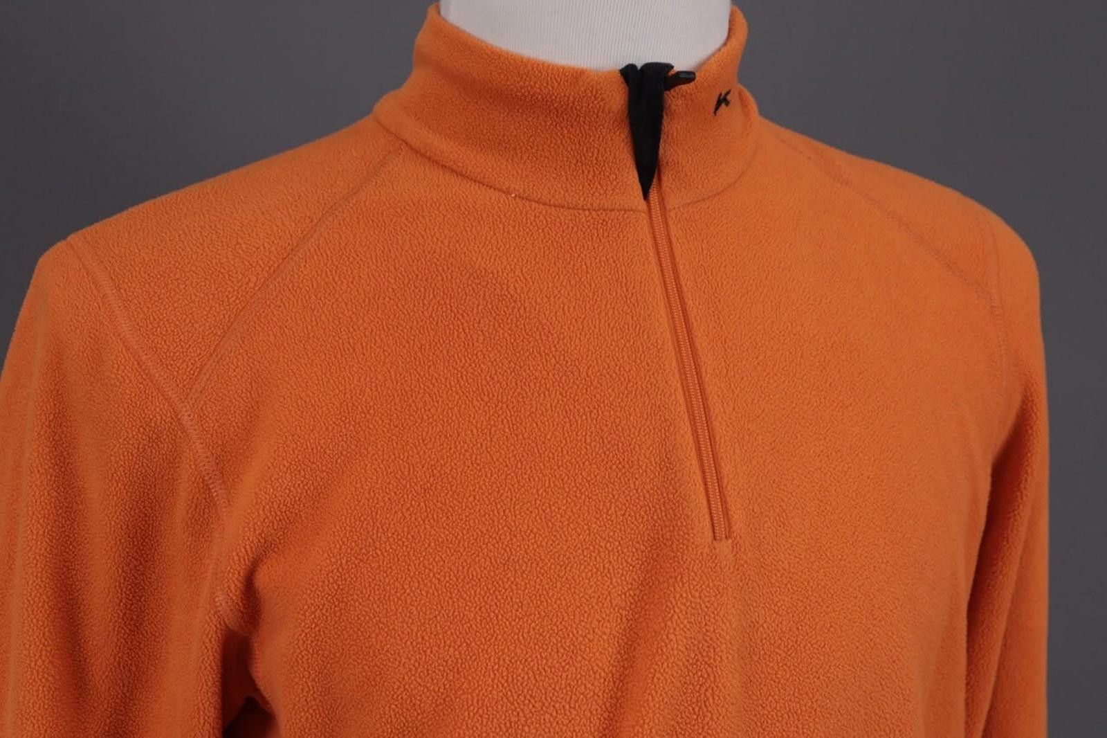 KJUS KJUS System Orange 1/4 Zip Activewear Fleece Jacket Size M Size US M / EU 48-50 / 2 - 6 Thumbnail