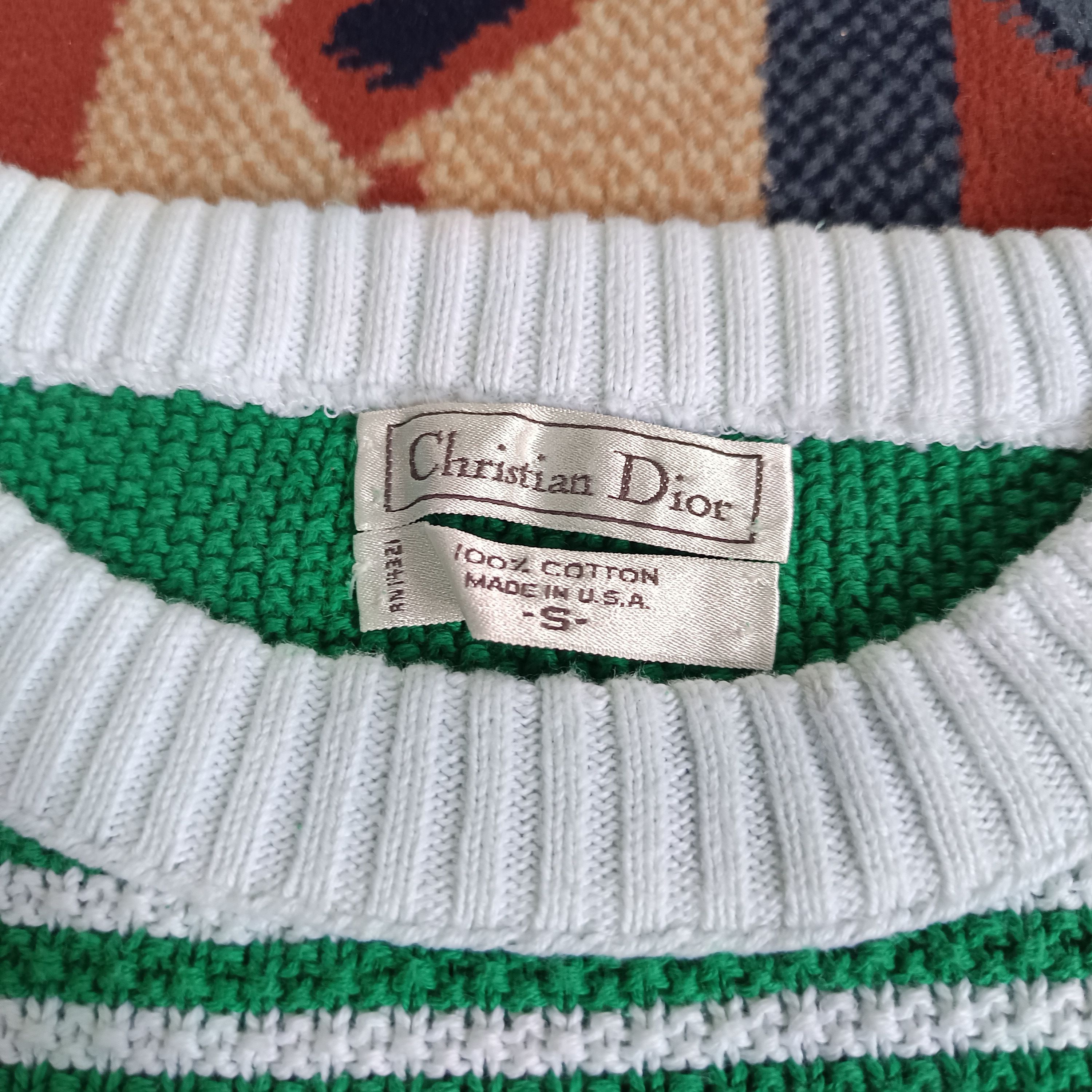 Christian Dior Monsieur Vintage Christian Dior Striped Sweatknitt Size US S / EU 44-46 / 1 - 4 Thumbnail