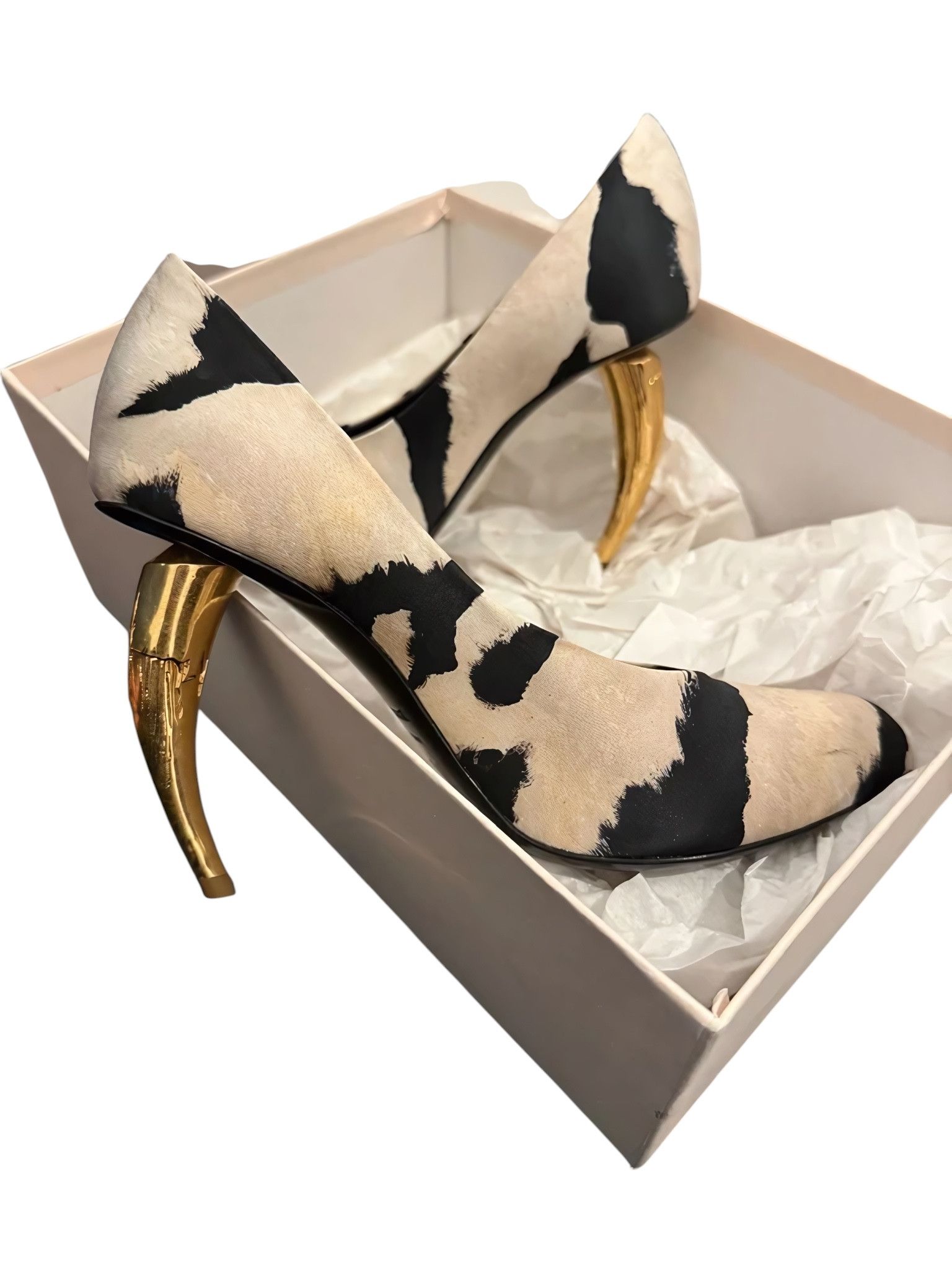 Roberto Cavalli SIBER TOOTH HEEL TIGER PRINT HEELS Size US 6 / IT 36 - 3 Thumbnail