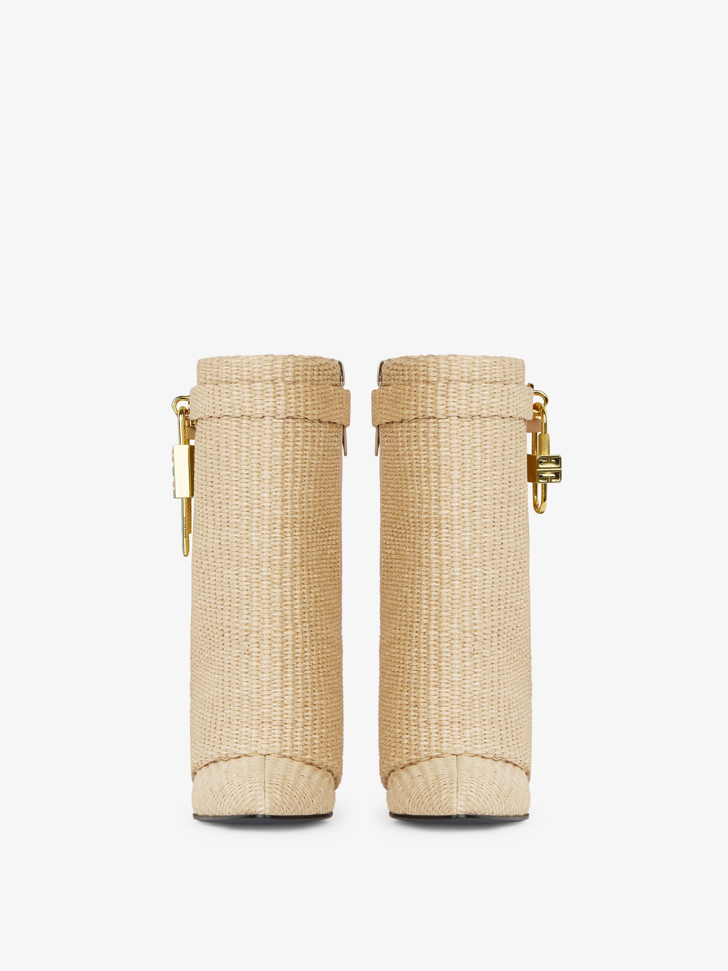 Givenchy o1srvl11e0525 Shark Lock Ankle Boots 90mm in Beige Size US 6.5 / IT 36.5 - 2 Thumbnail