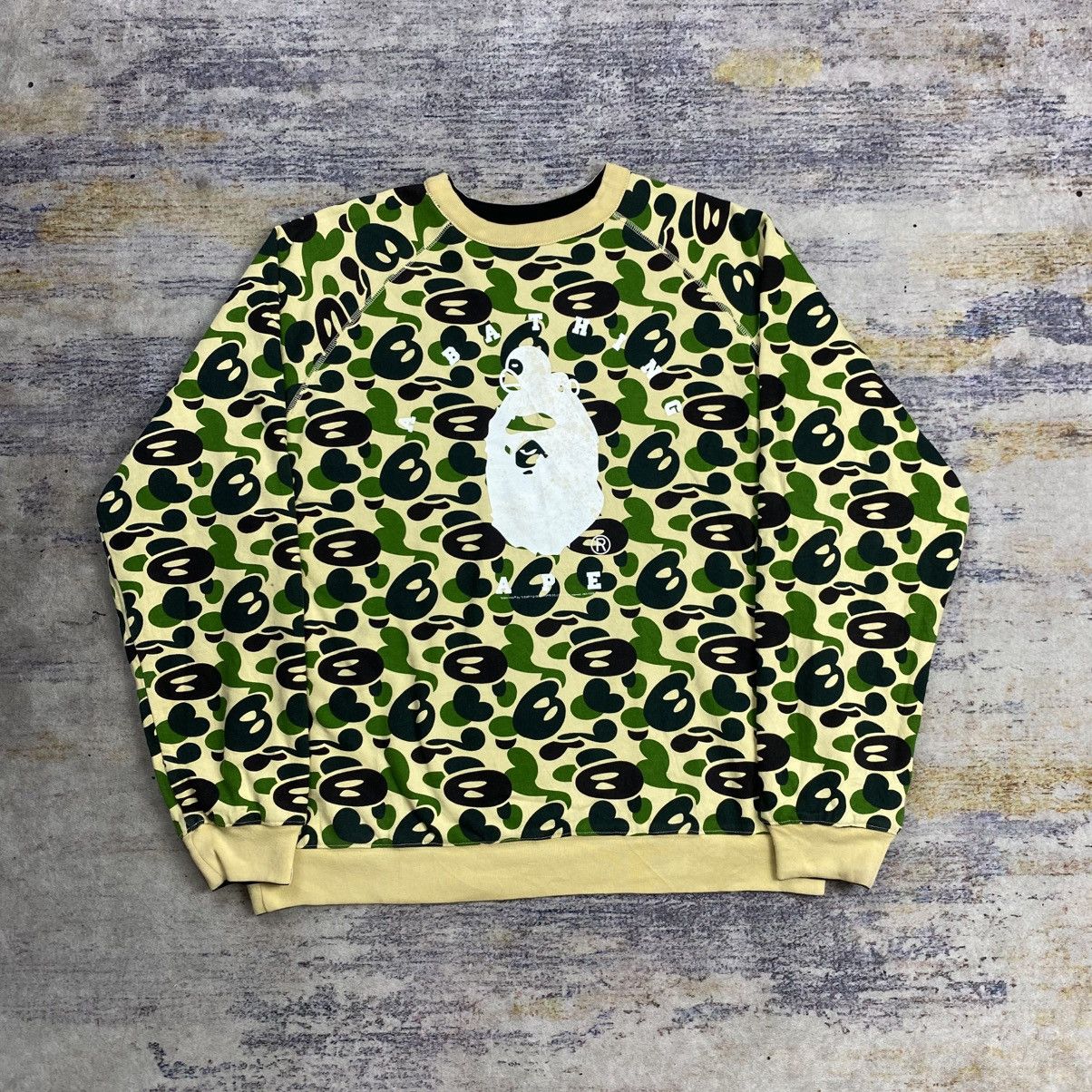 Bape × Nigo Rare Bape x baby milo camouflage reversible sweatshirt Size US L / EU 52-54 / 3 - 1 Thumbnail