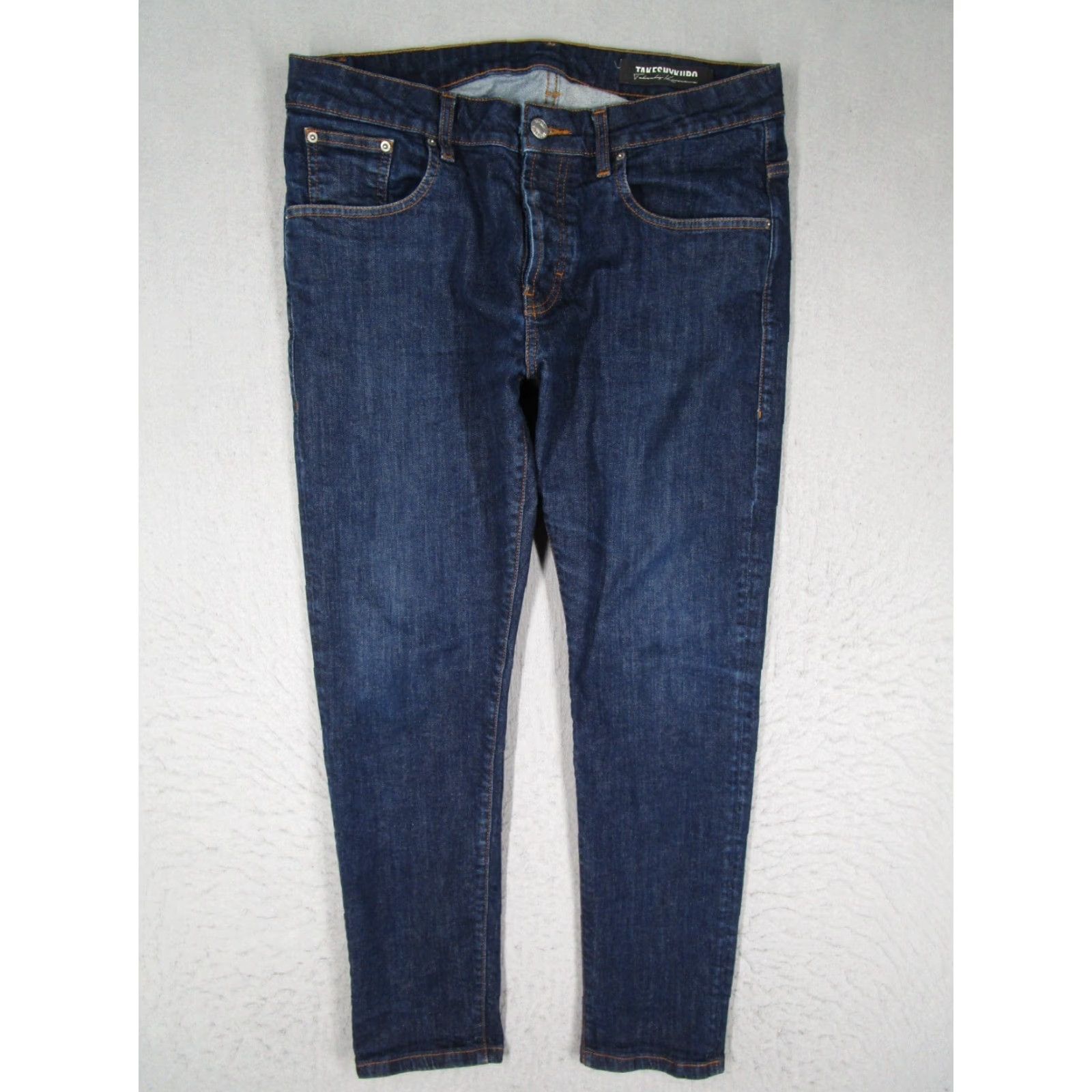 Takeshy Kurosawa Takeshy Kurosawa Jeans Men 38 Blue Taper Button Fly Denim Made in Italy 38x28 Size US 38 / EU 54 - 2 Thumbnail
