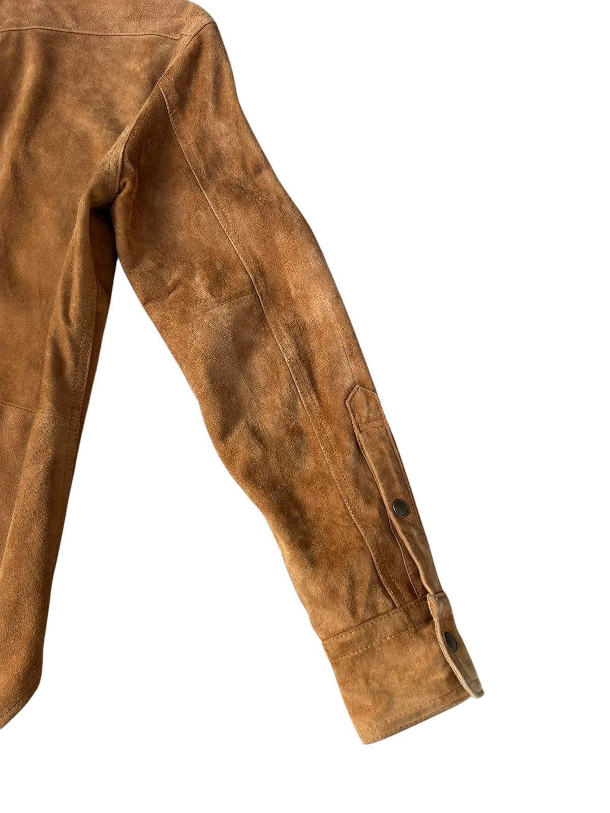 Leather United Arrows Goatskin Suede Leather Western Shirt Size US S / EU 44-46 / 1 - 20 Thumbnail
