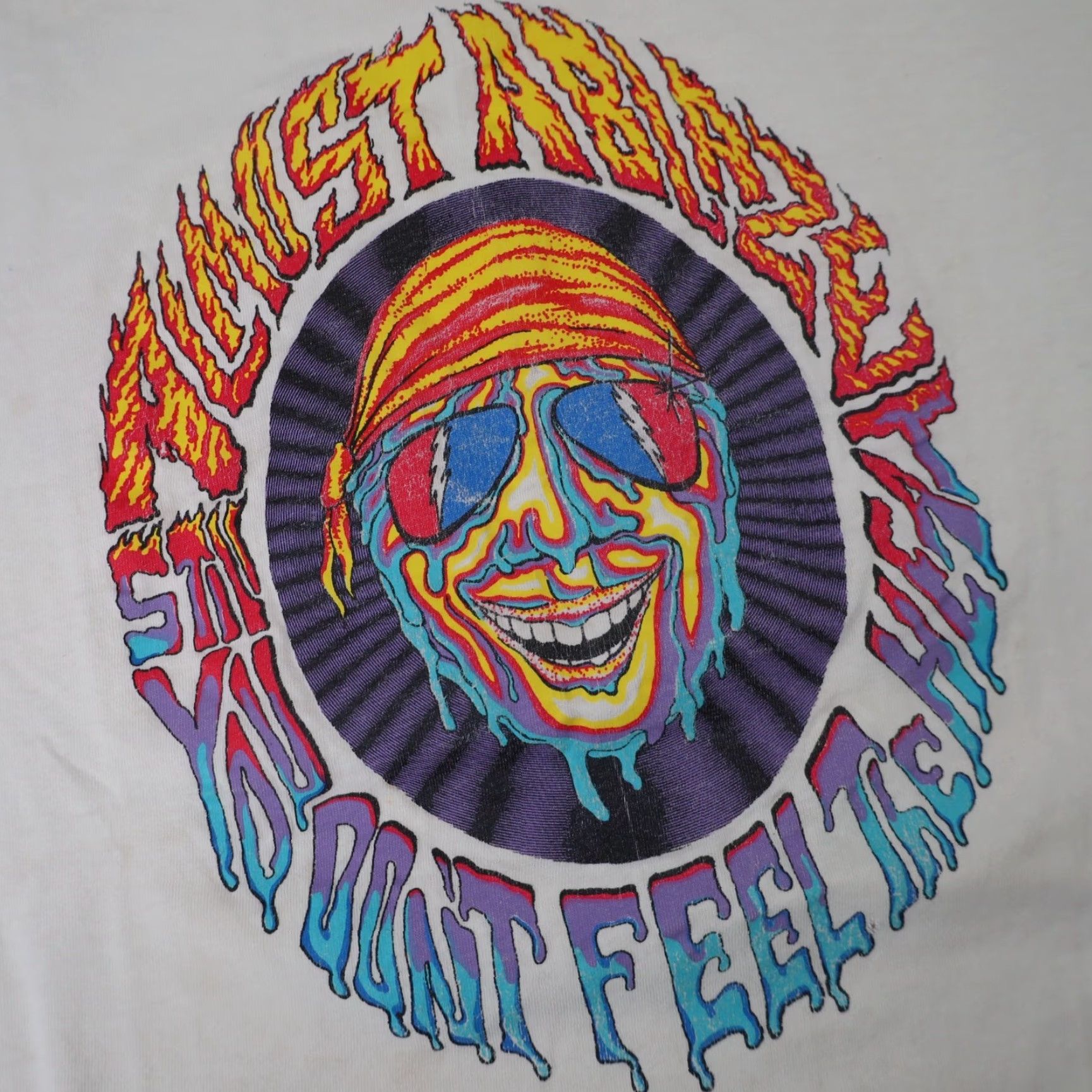 Vintage VINTAGE Grateful Dead Fire on the Mountain Lyrics Graphic T Shirt Size US XL / EU 56 / 4 - 7 Thumbnail
