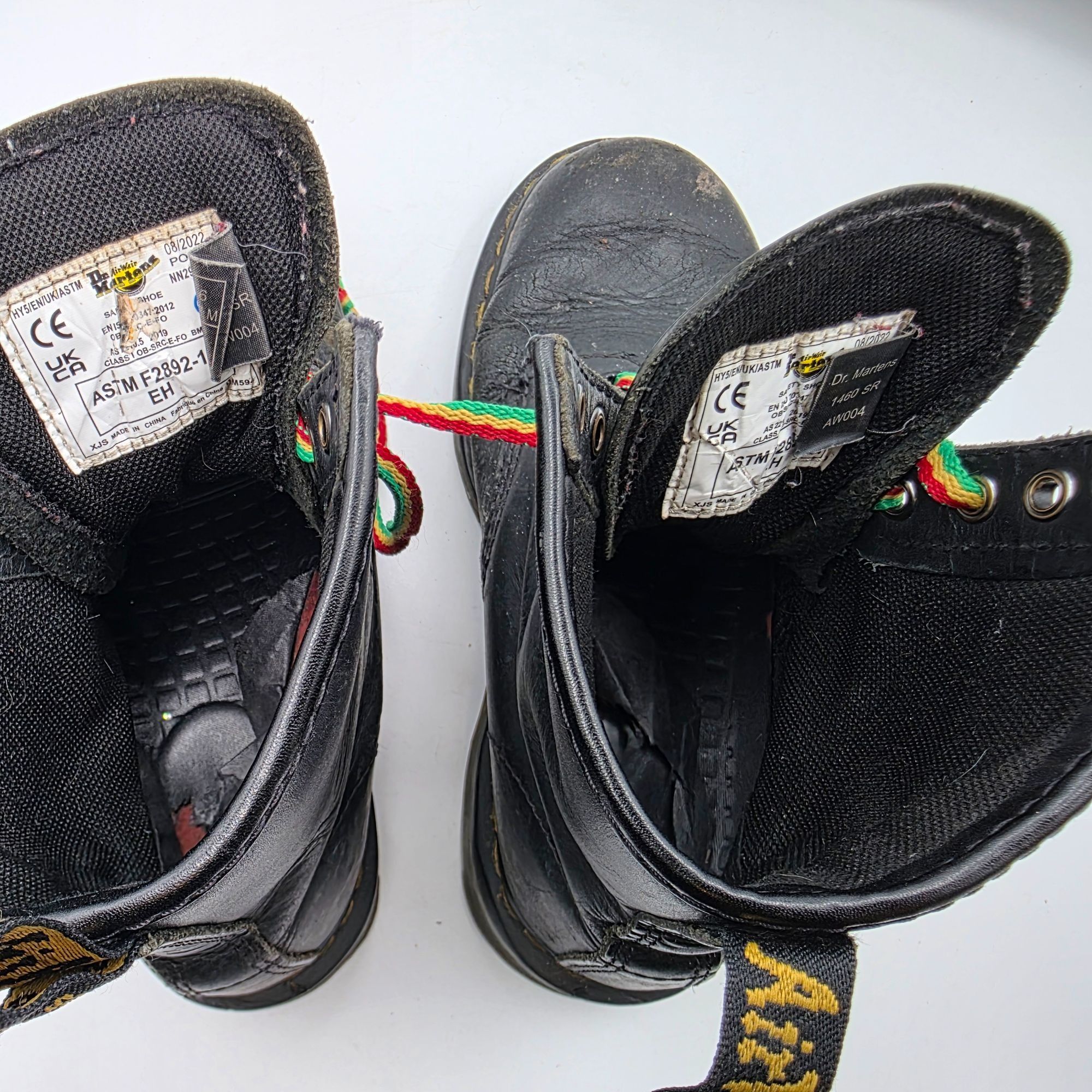 Dr. Martens Dr. Martens 1460 SR Womens Size 7 Black Leather Slip Resista Size US 7 / IT 37 - 14 Thumbnail